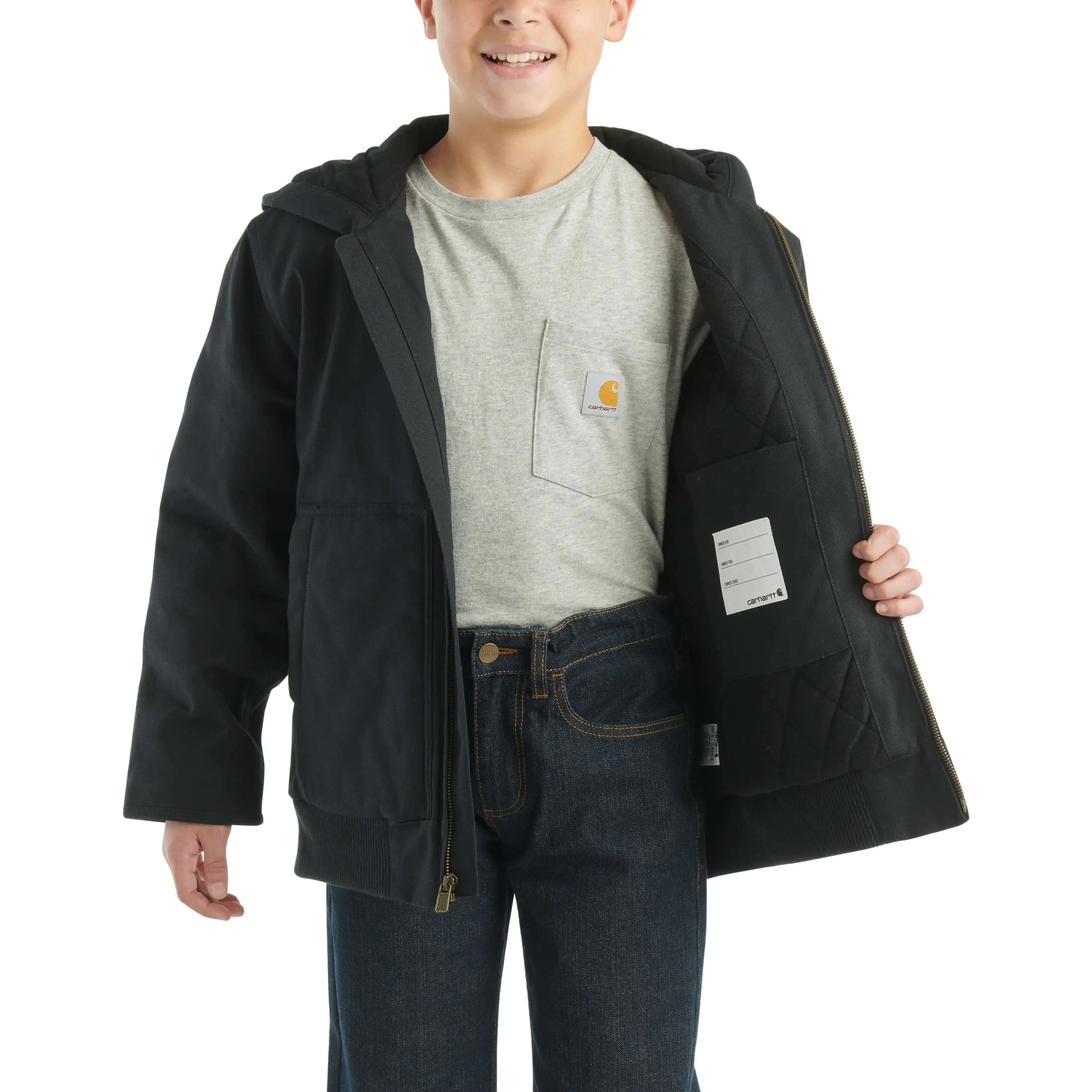 Boys' Flannel Quilt Lined Active Jac (Child/Youth)