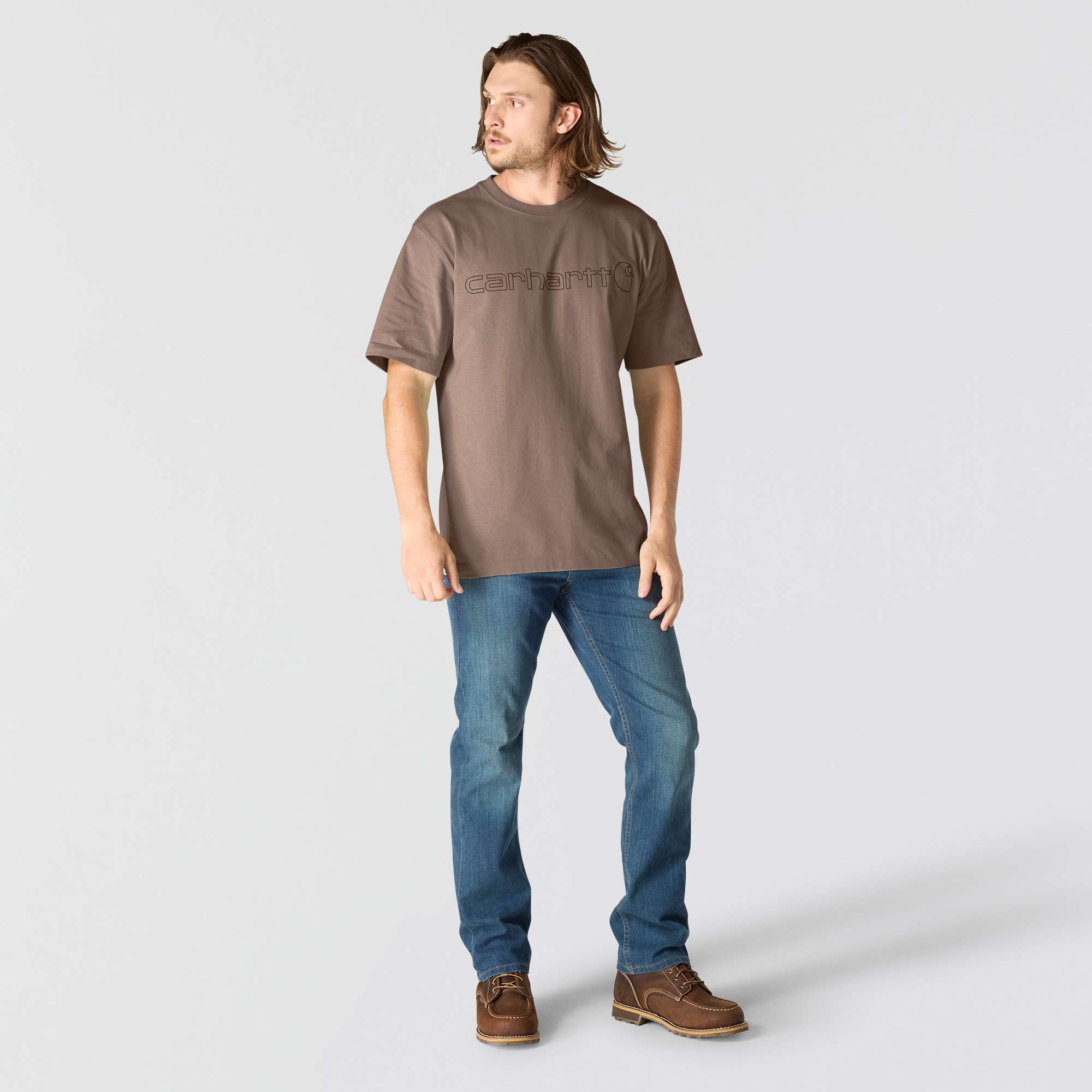 Loose Fit Heavyweight Short-Sleeve Logo Graphic T-Shirt