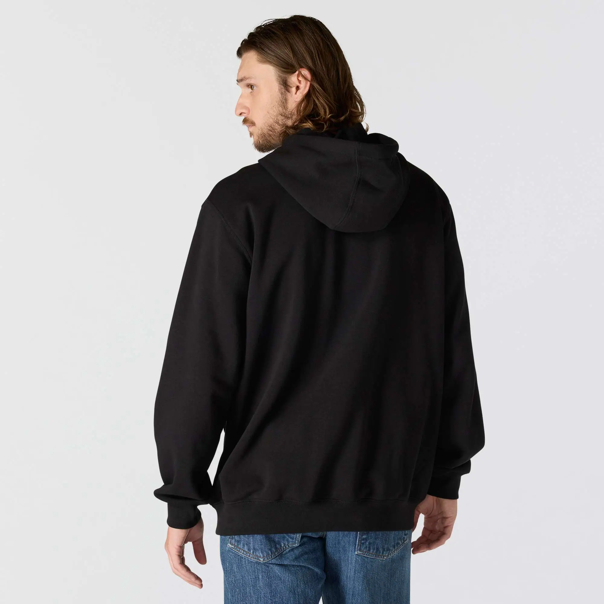 Loose Fit Midweight Hooded Detroit Sweatshirt