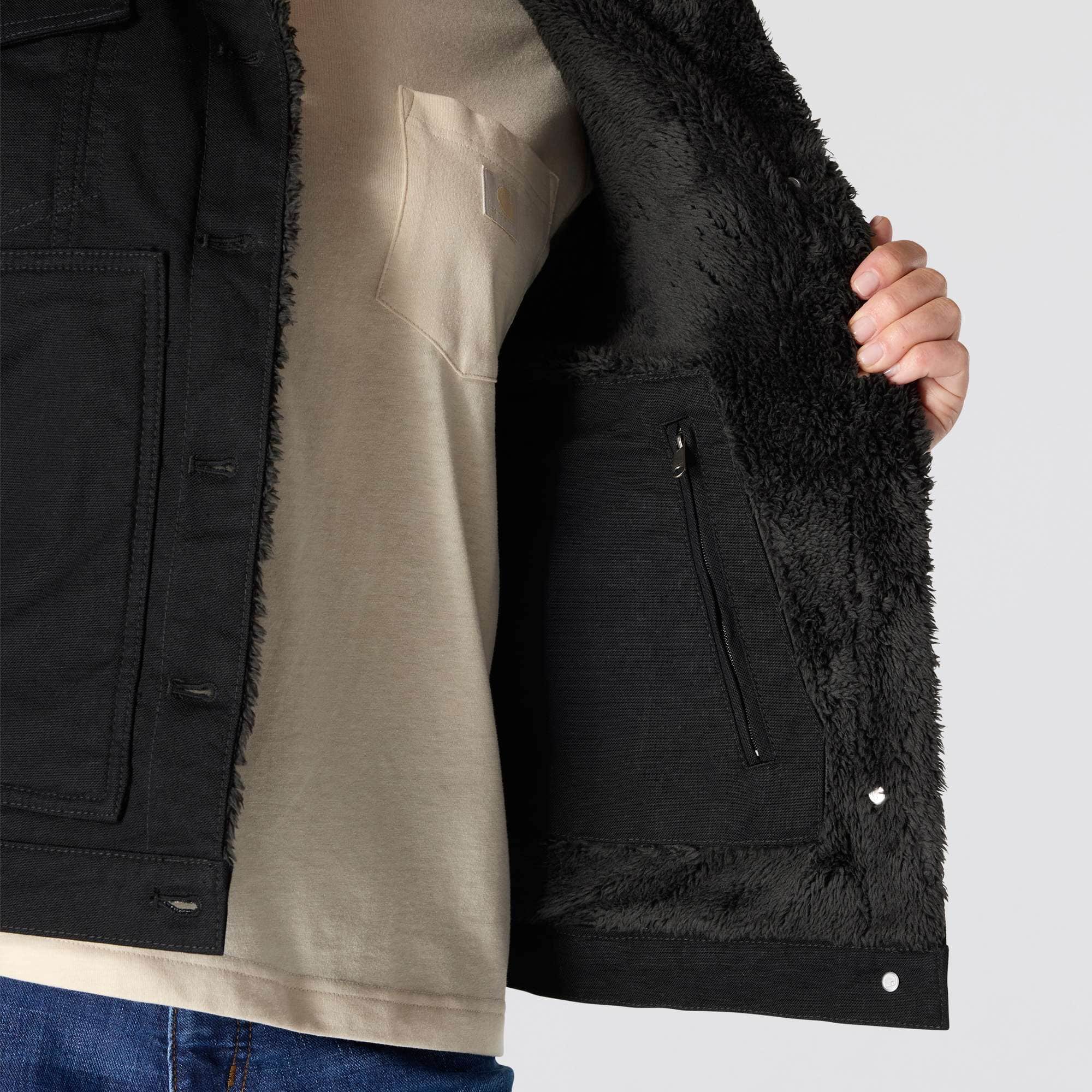 Women's Rugged Flex® Loose Fit Canvas Sherpa-Lined Jacket - 2 Warmer Rating