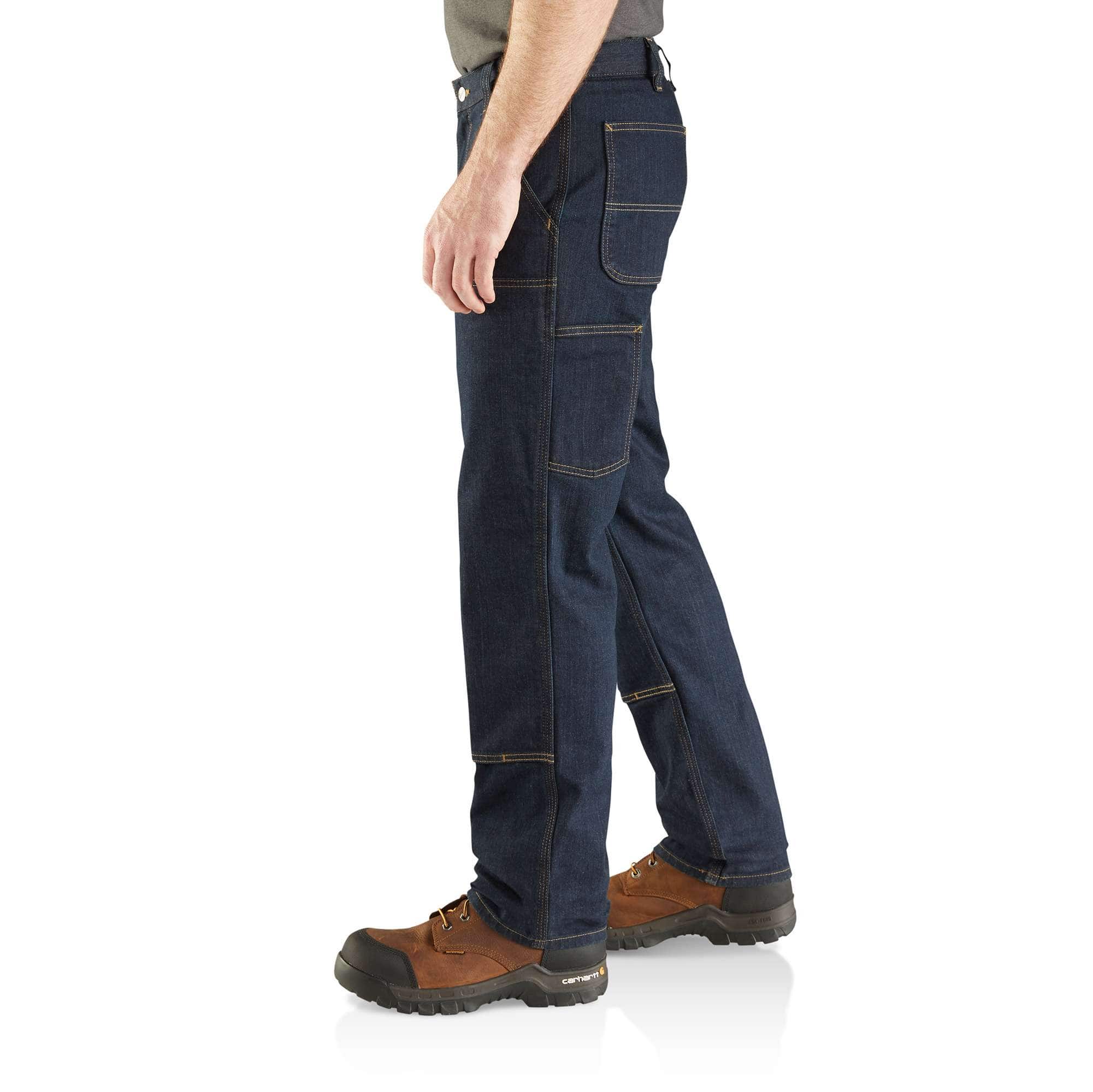 Relaxed Straight Rugged Flex® Double-Front Denim Dungaree