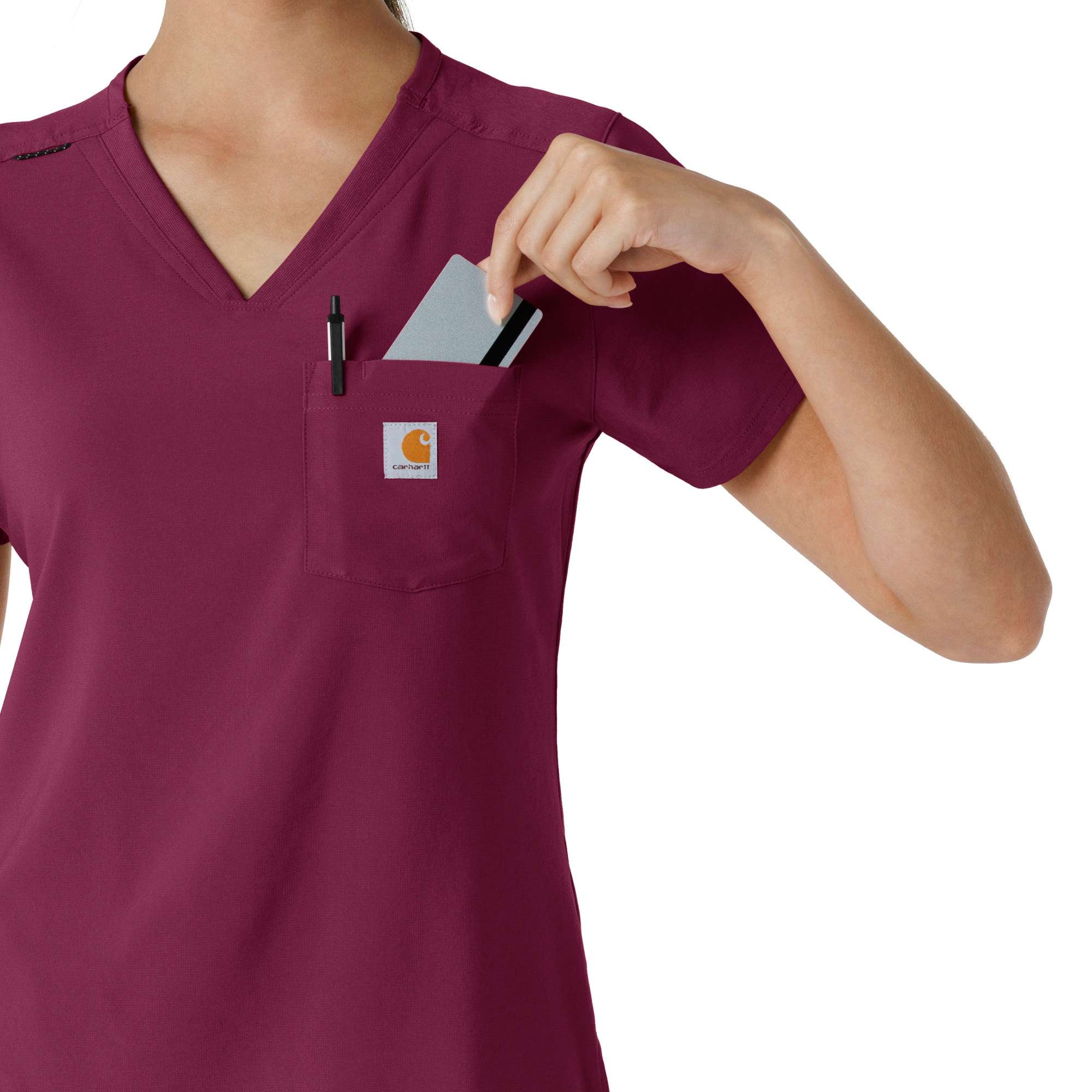 Women's Force Cross-Flex  Tuck-In Scrub Top