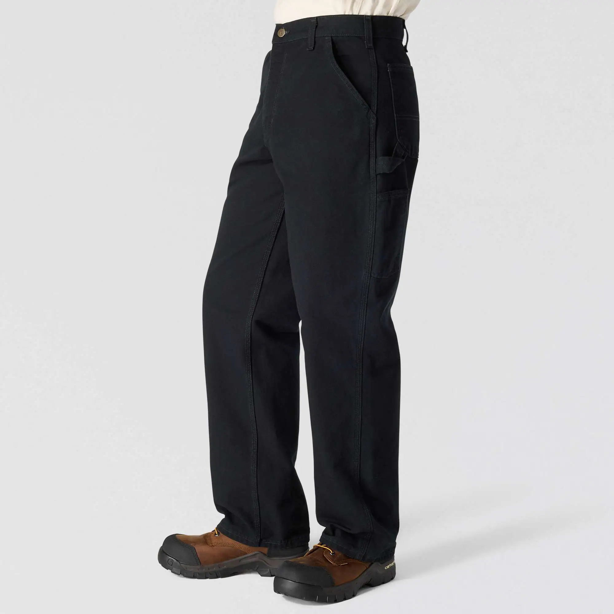 Loose Straight Washed Duck Dungaree