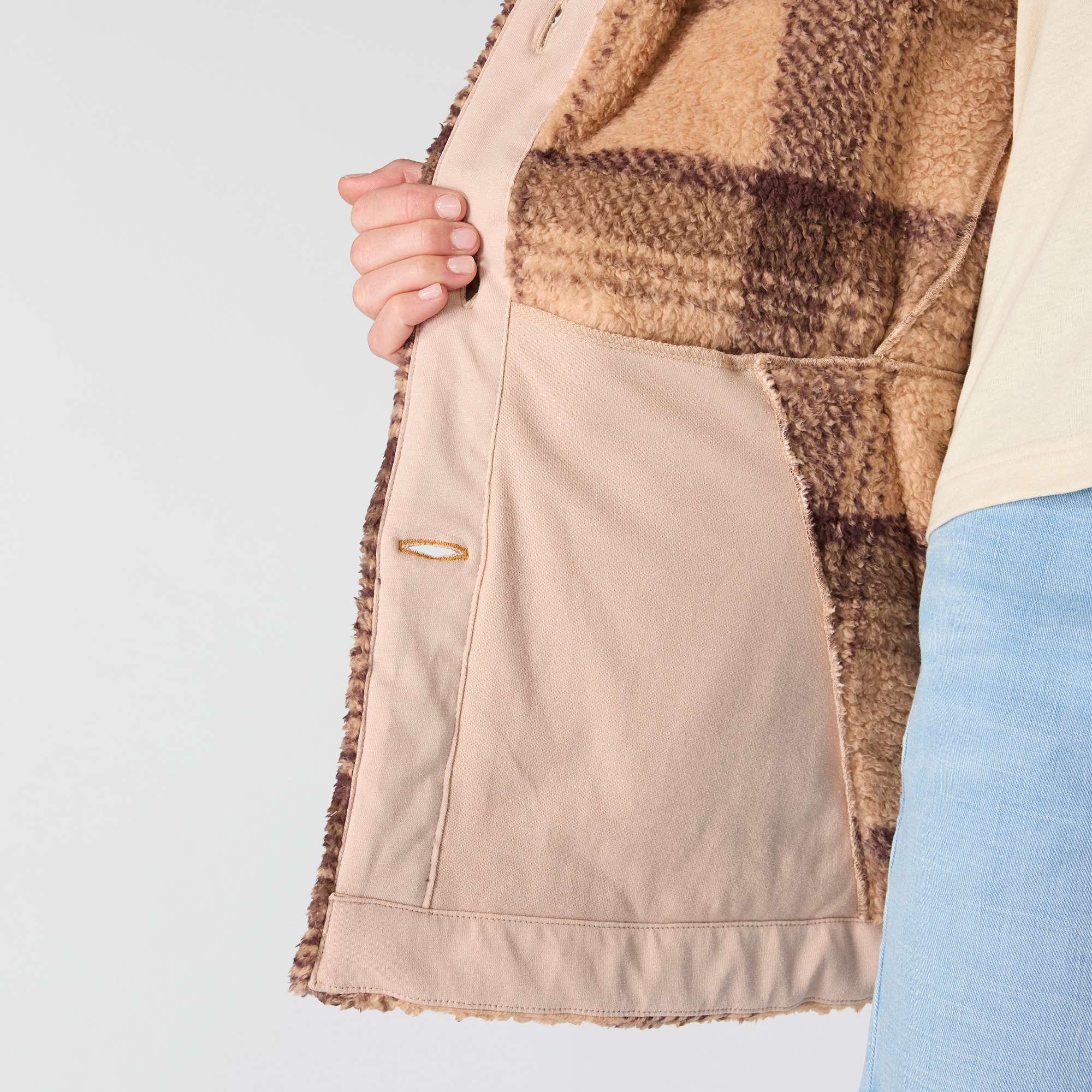 Women's Loose Fit Fleece Coat