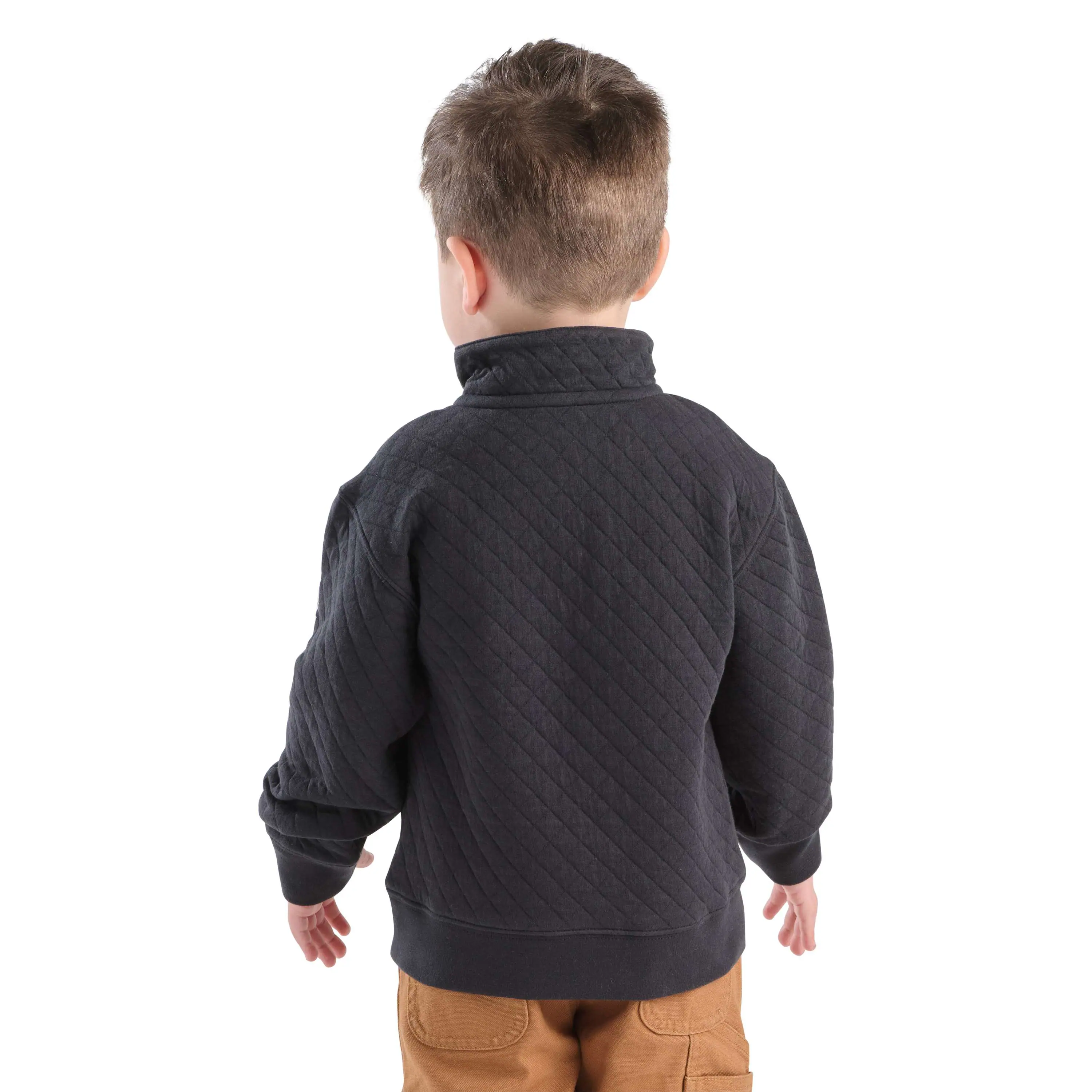 Boys' Long Sleeve Quarter-Zip Sweatshirt (Toddler/Child/Youth)