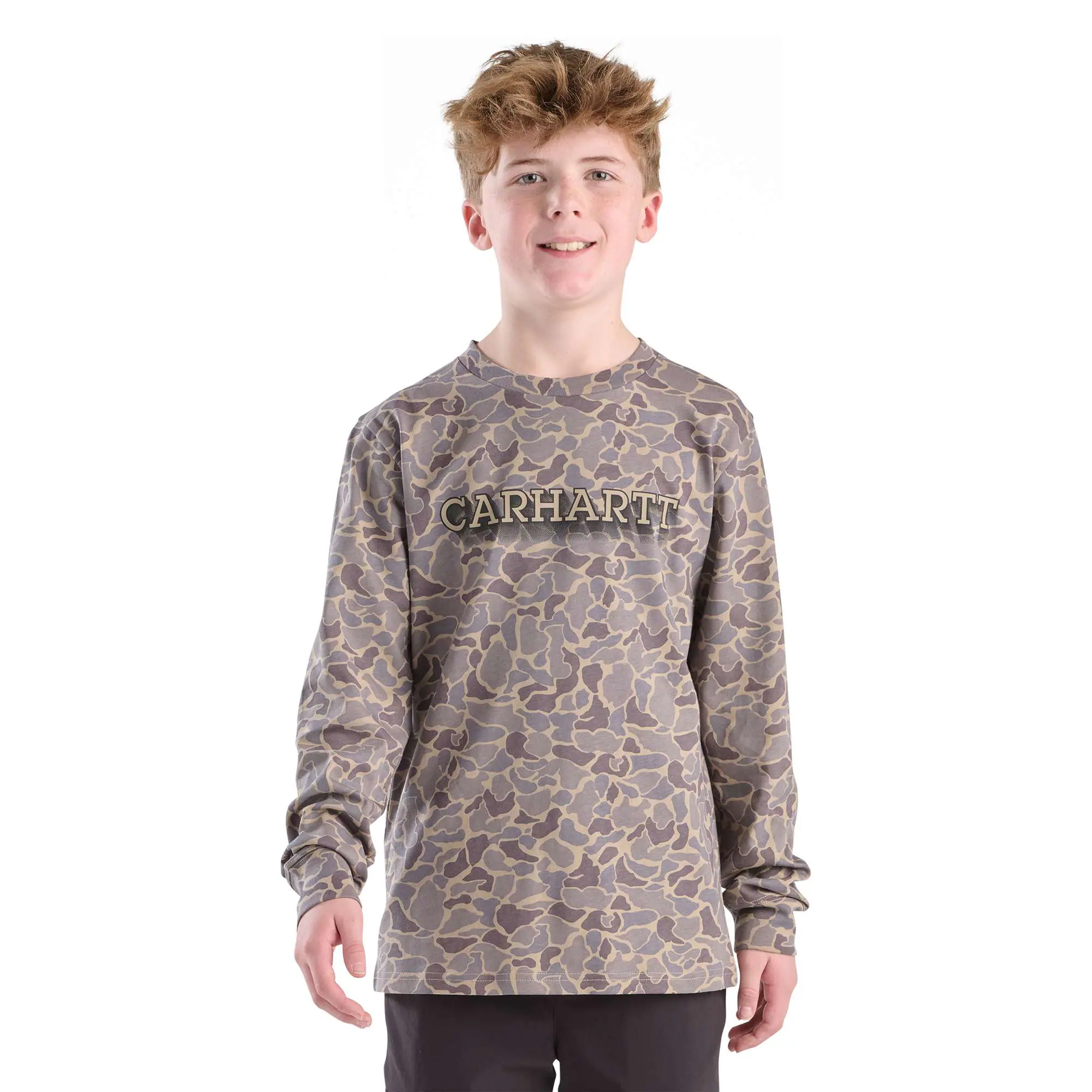 Boys' Long Sleeve Printed Camo T-Shirt (Child/Youth)