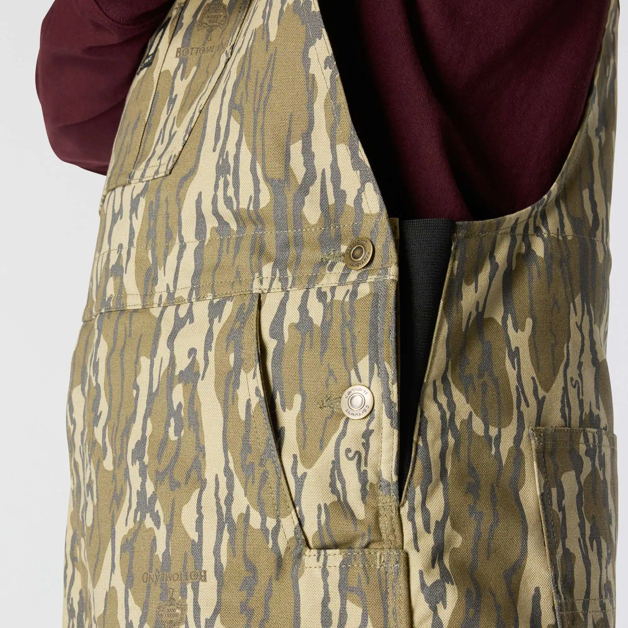 Rugged Flex® Duck Insulated Camo Bib Overall - 3 Warmest Rating