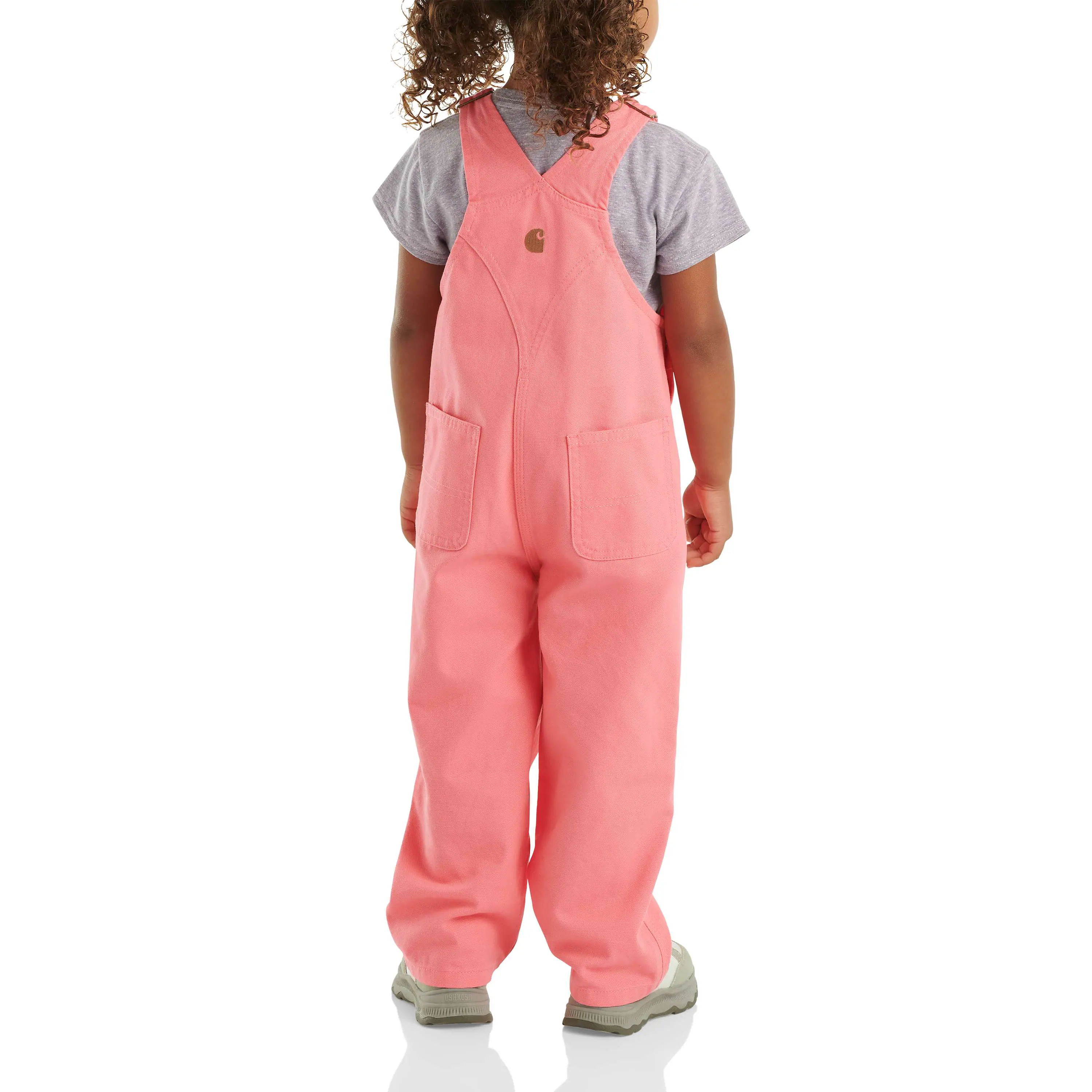 Girls' Loose Fit Canvas Bib Overall