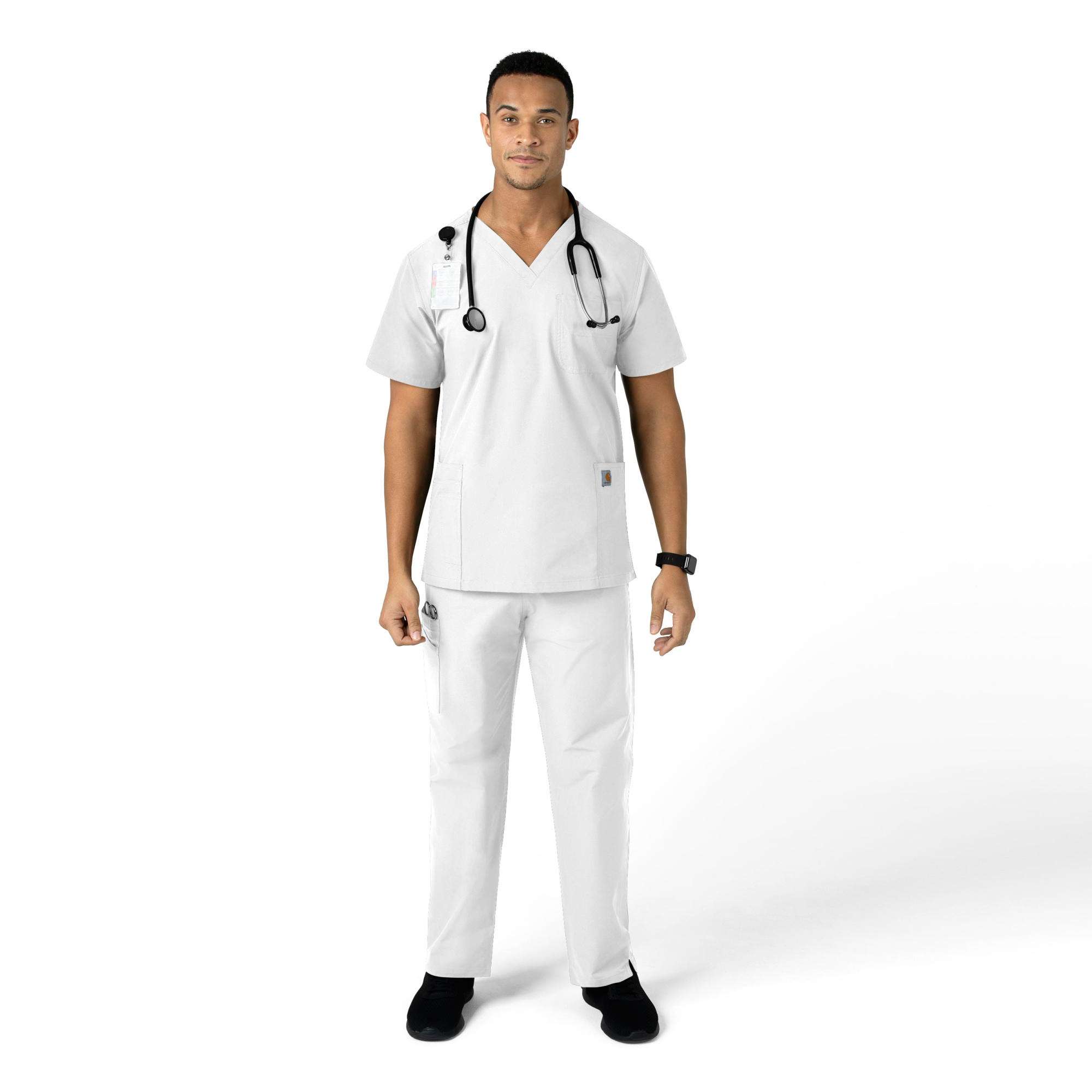 Unisex Force Essentials Elastic Waist Cargo Scrub Pant