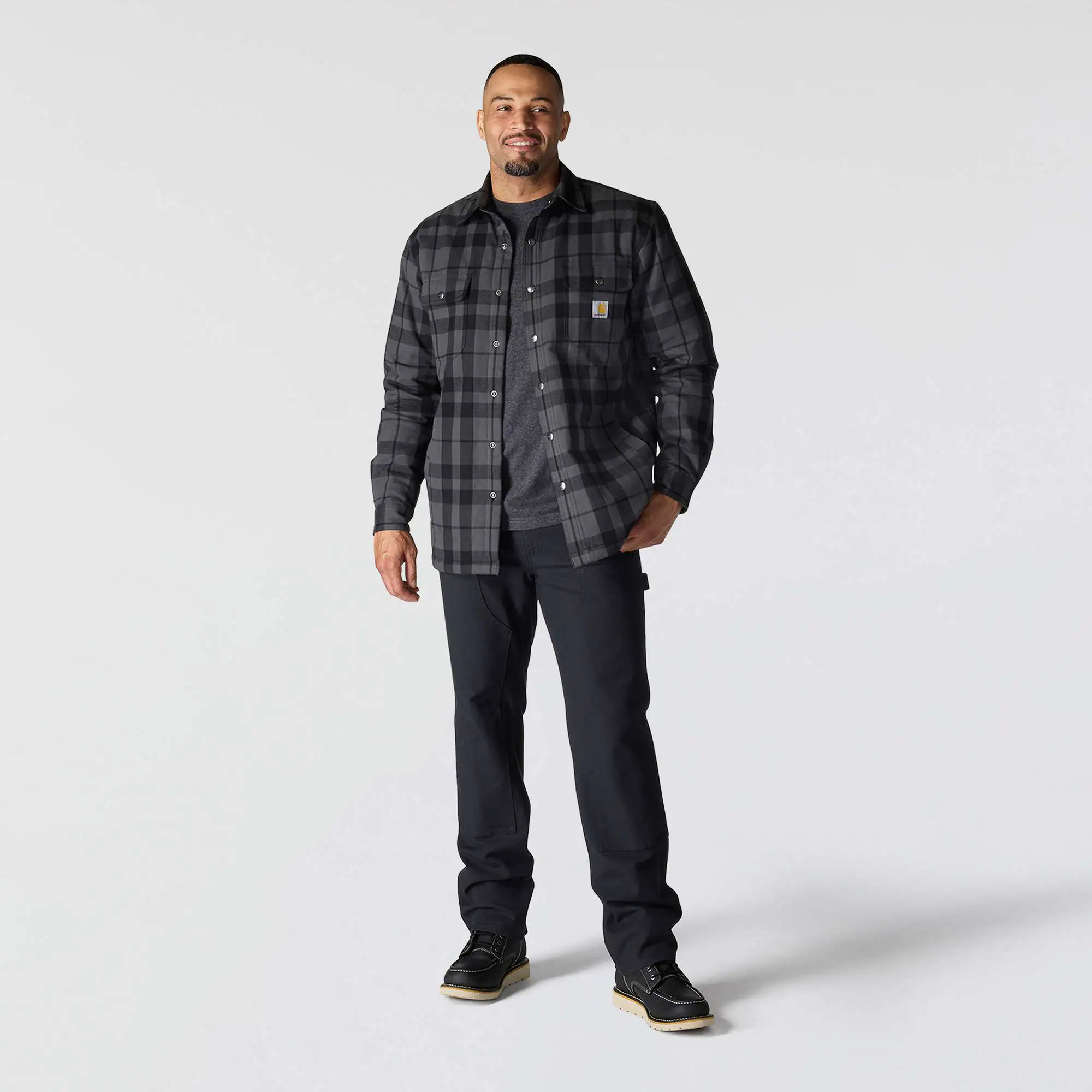 Relaxed Fit Flannel Sherpa-Lined Shirt Jac