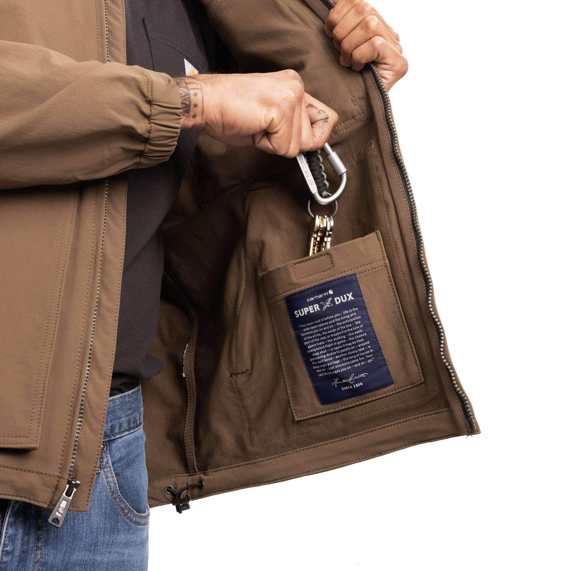 Super Dux™ Relaxed Fit Lightweight Mock-Neck Jacket - 1 Warm Rating