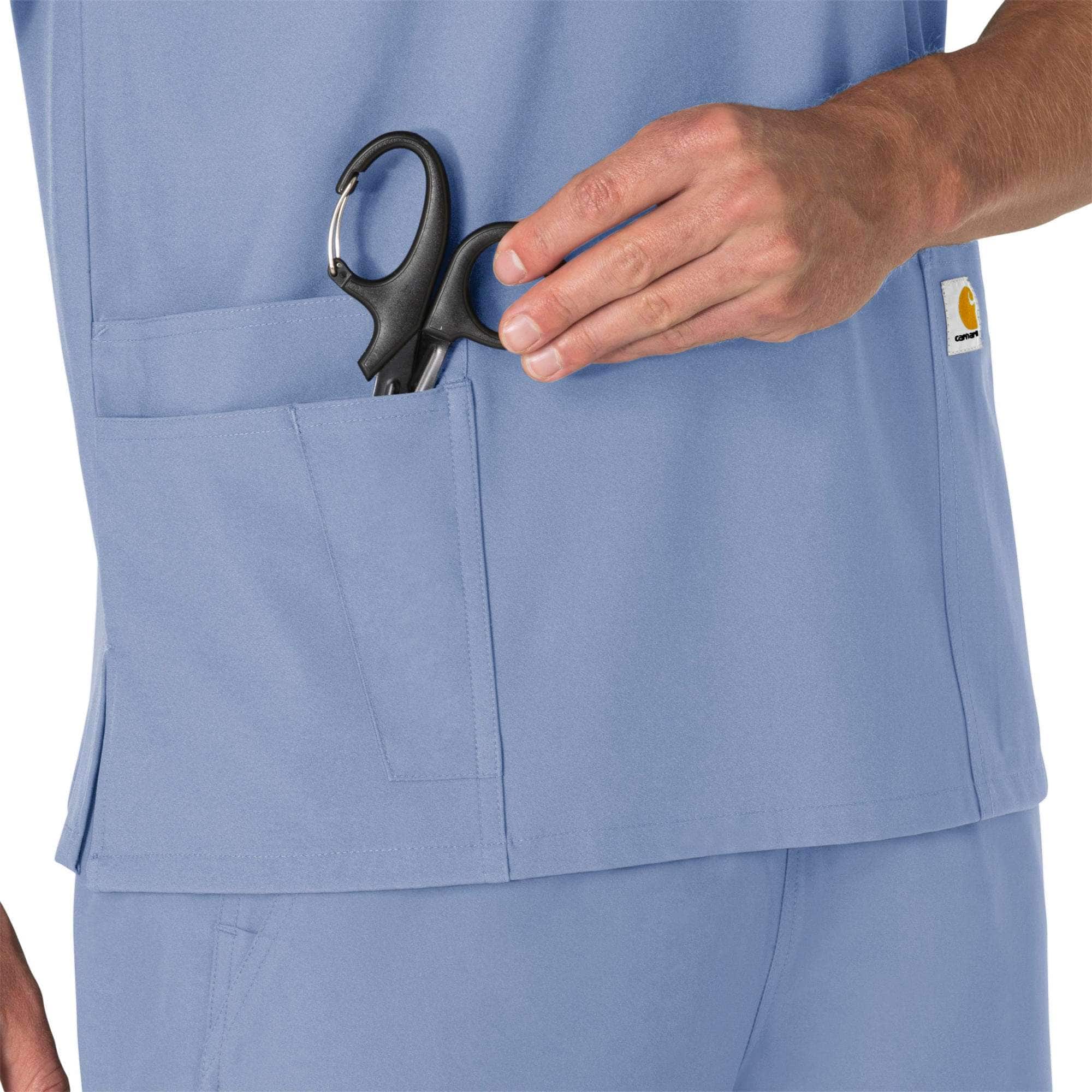 Unisex Force Essentials V-Neck 6-Pocket Scrub Top