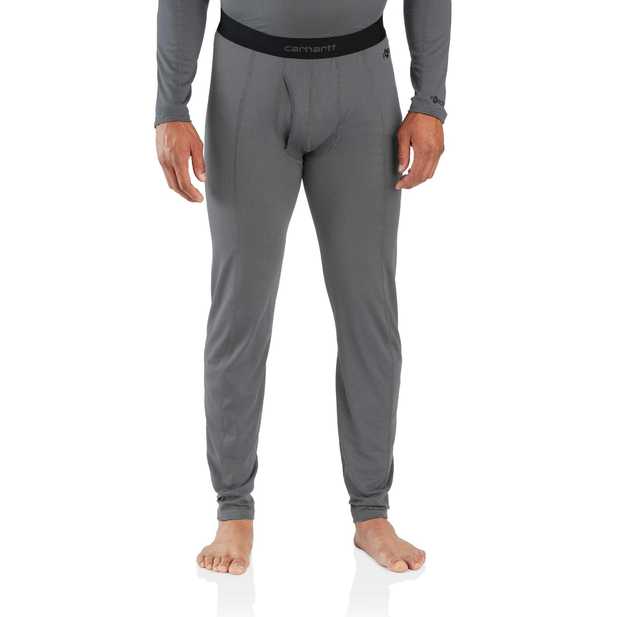 Men's Base Layer Thermal Pants - Carhartt Force® - Lightweight - Stretch Grid