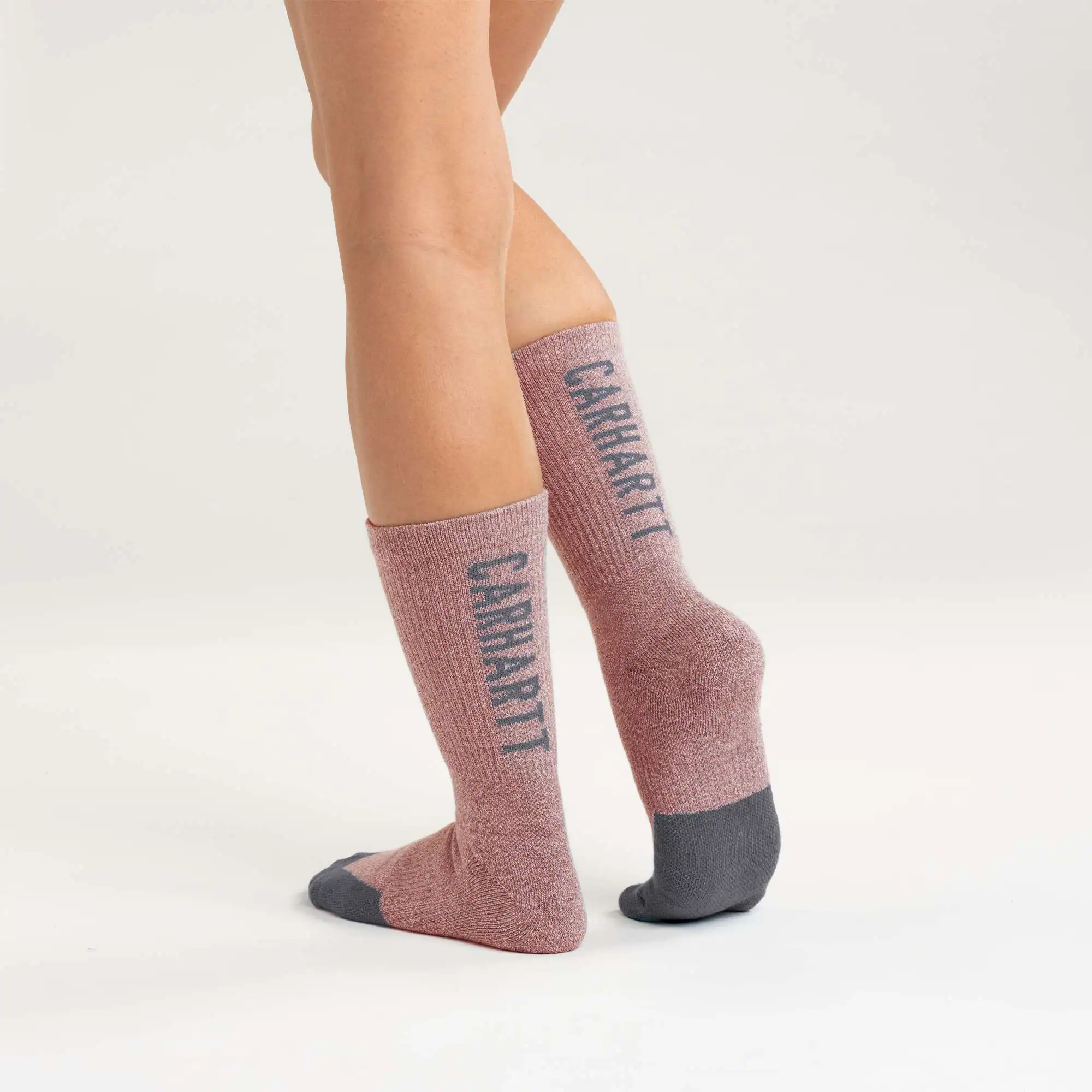 Women's Carhartt Force® Midweight Logo Crew Sock 3 Pack