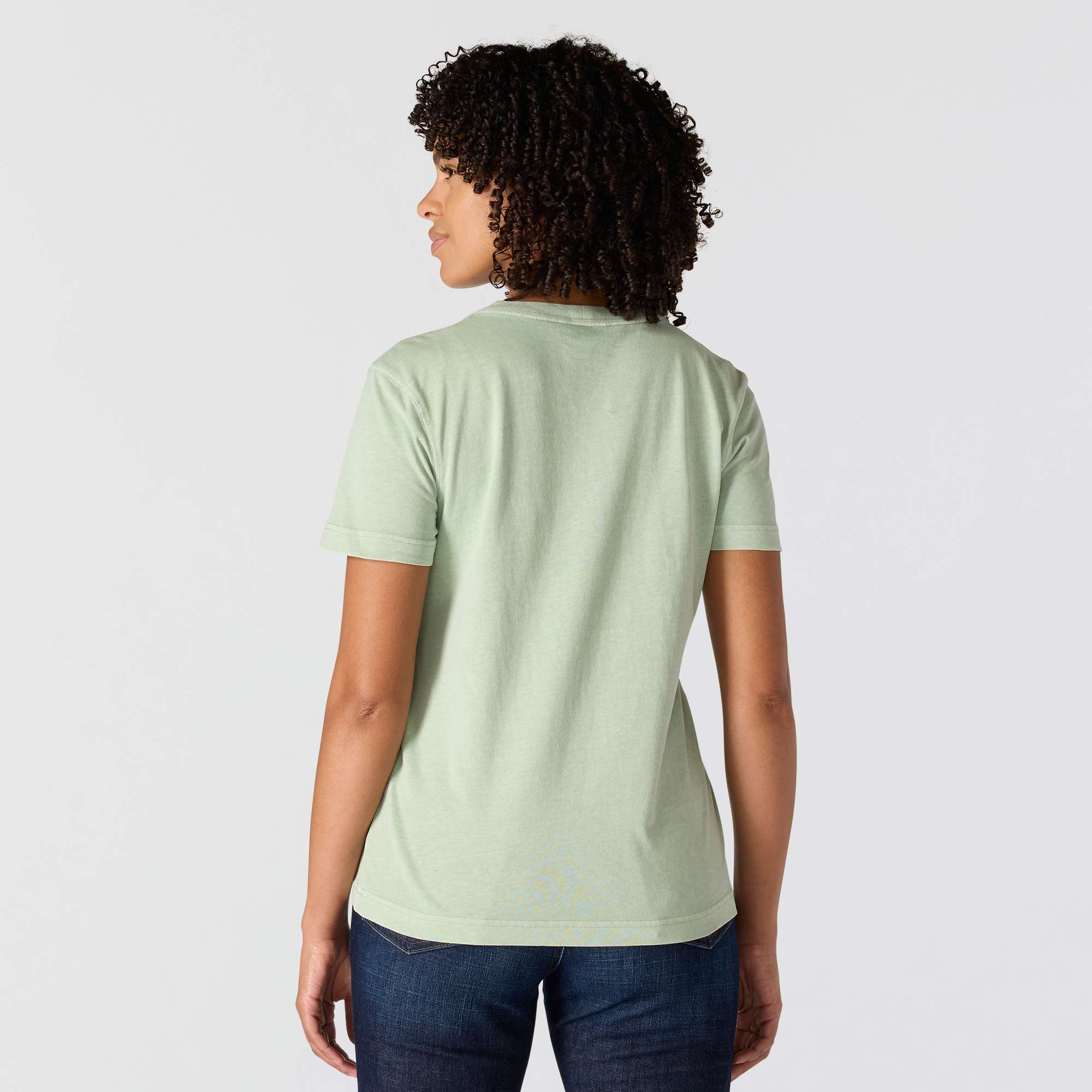 Women's Re-Engineered Relaxed Fit Midweight Short-Sleeve Garment Dye Pocket T-Shirt