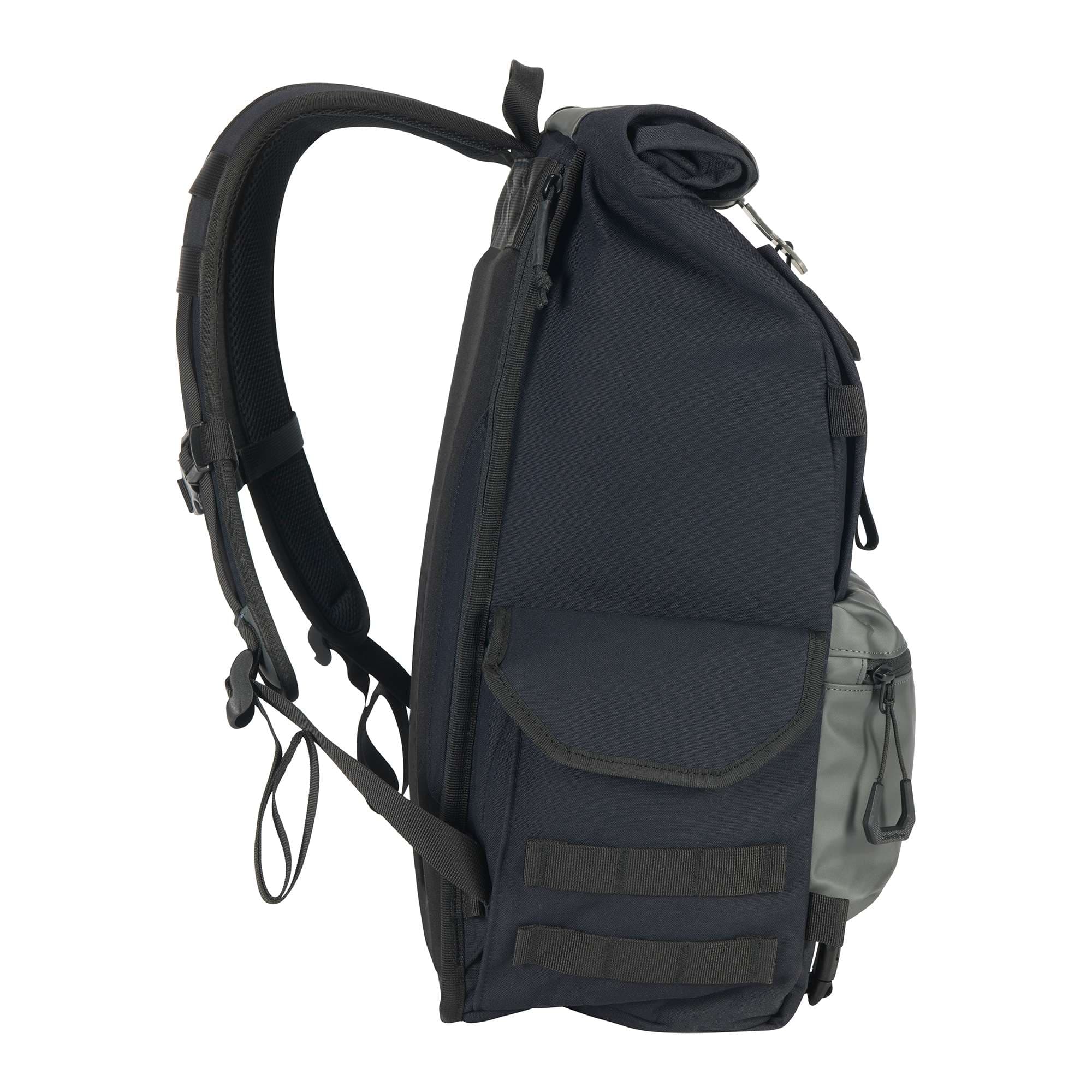 40L Nylon Roll-Top Backpack