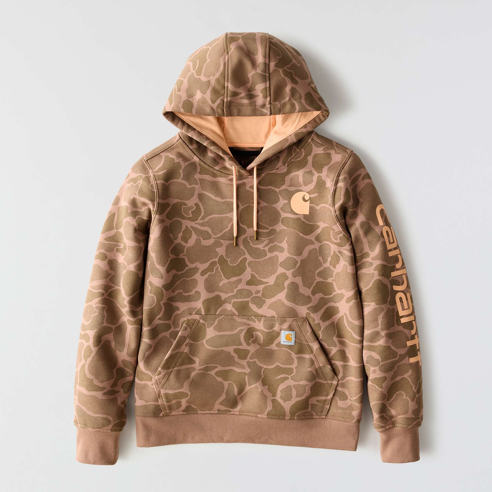 Women's Relaxed Fit Midweight Logo Sleeve Graphic Printed Sweatshirt