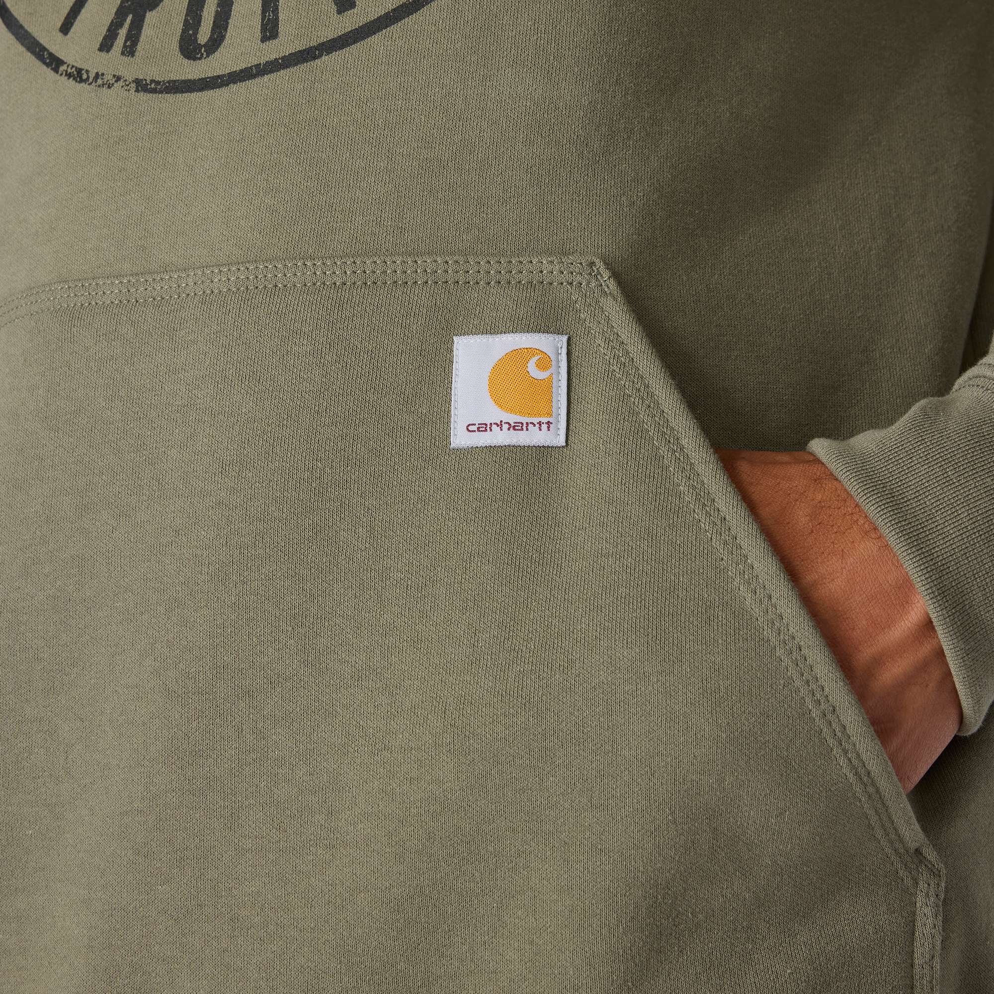 Loose Fit Midweight Hooded Detroit Sweatshirt