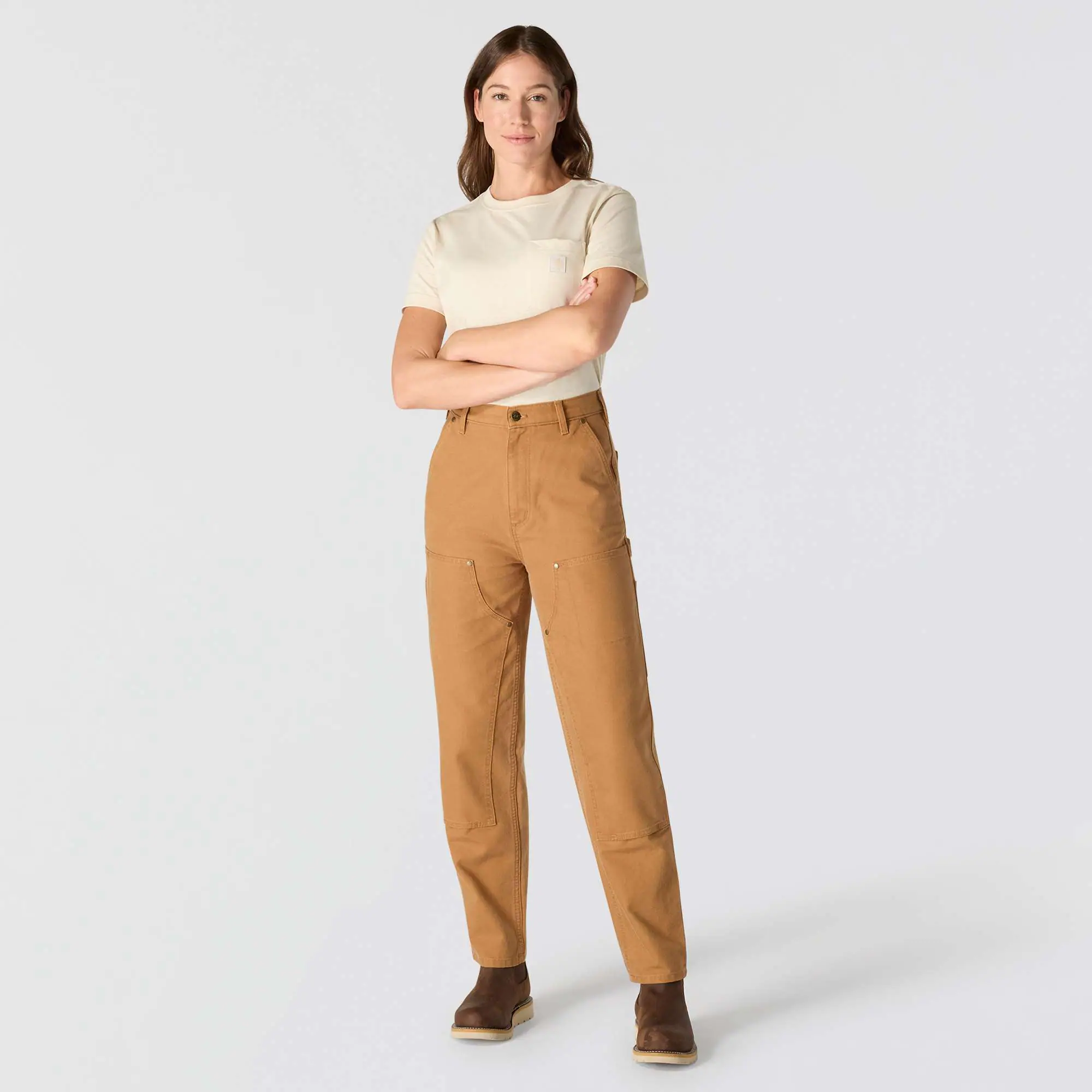 Women's Vintage Fit High Rise Duck Double-Front Pant