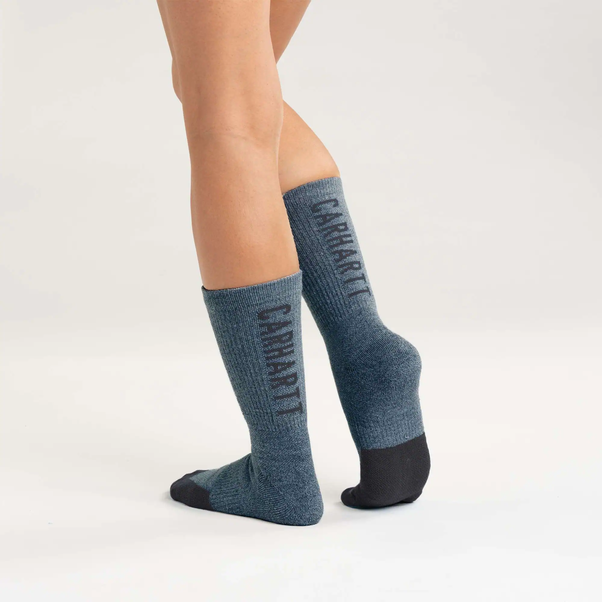 Women's Carhartt Force® Midweight Logo Crew Sock 3 Pack