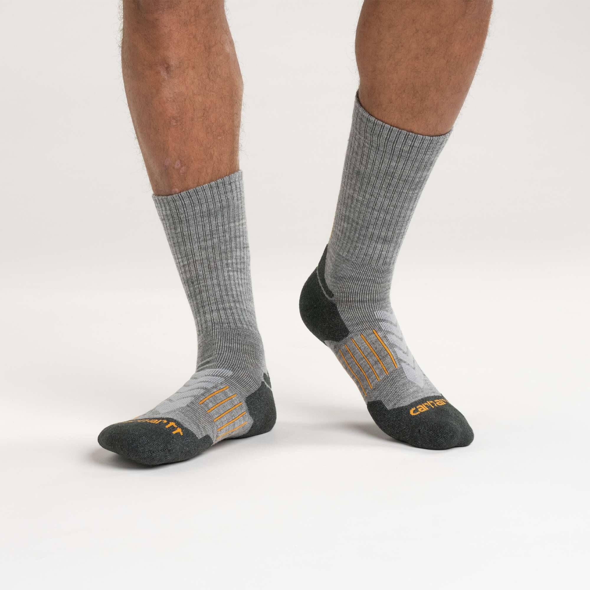 Midweight Synthetic-Merino Wool Blend Trail Crew Sock