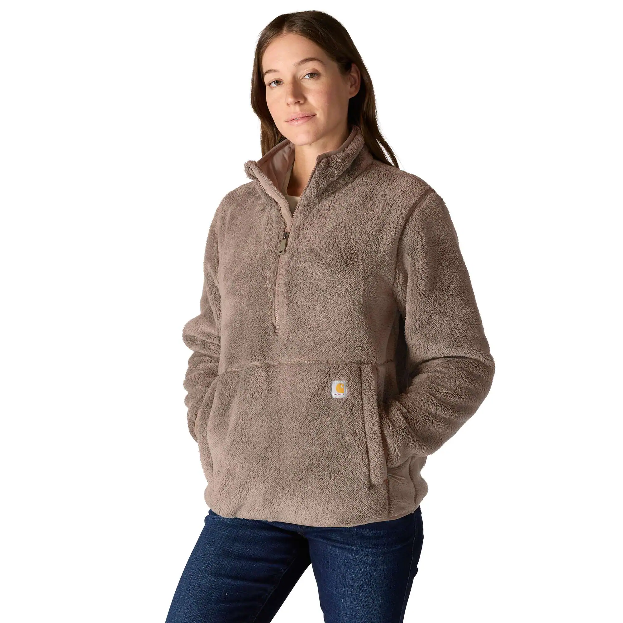 Women's Loose Fit Fleece Pullover - 3 Warmest Rating