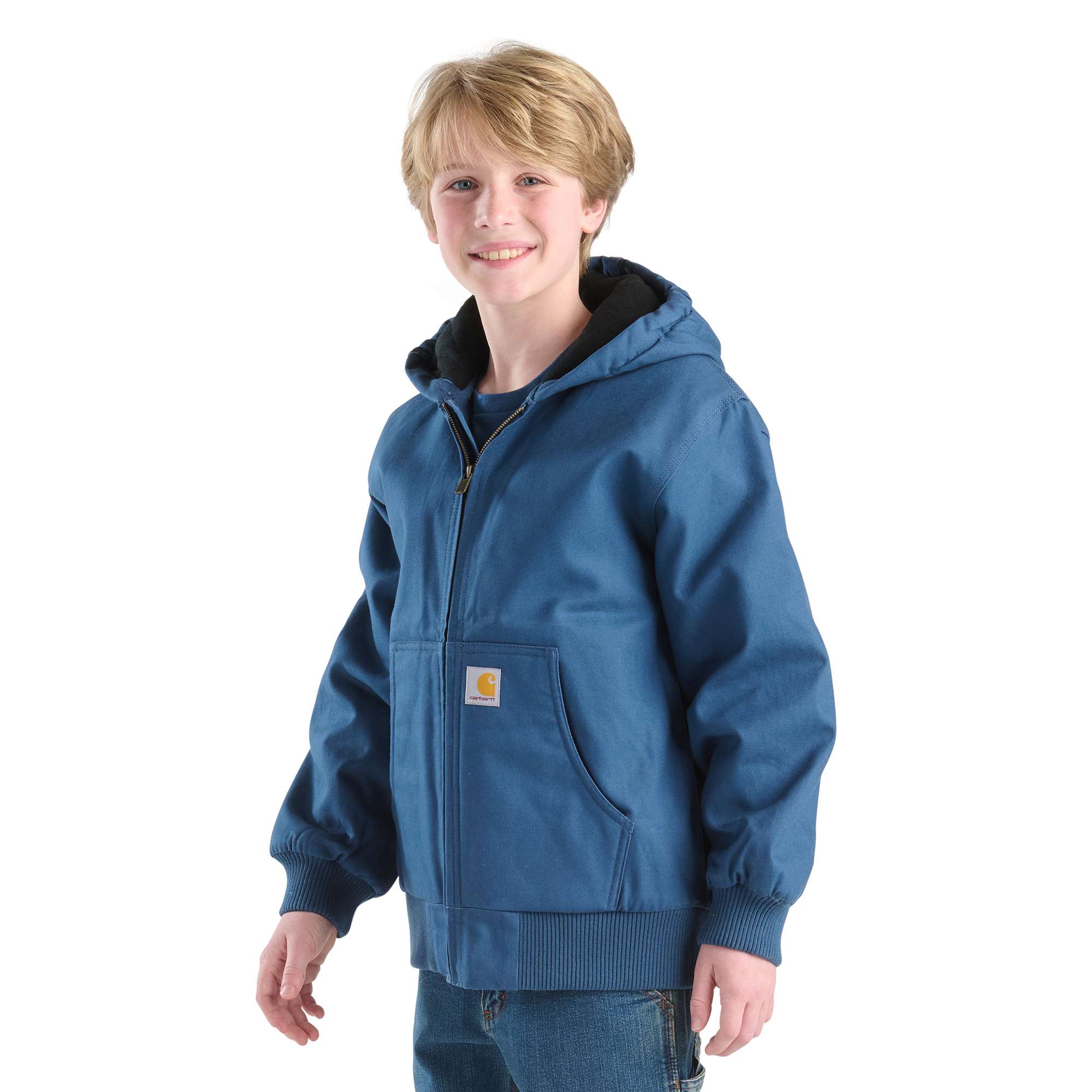 Boys' Long Sleeve Canvas Insulated Hooded Active Jac (Child/Youth)