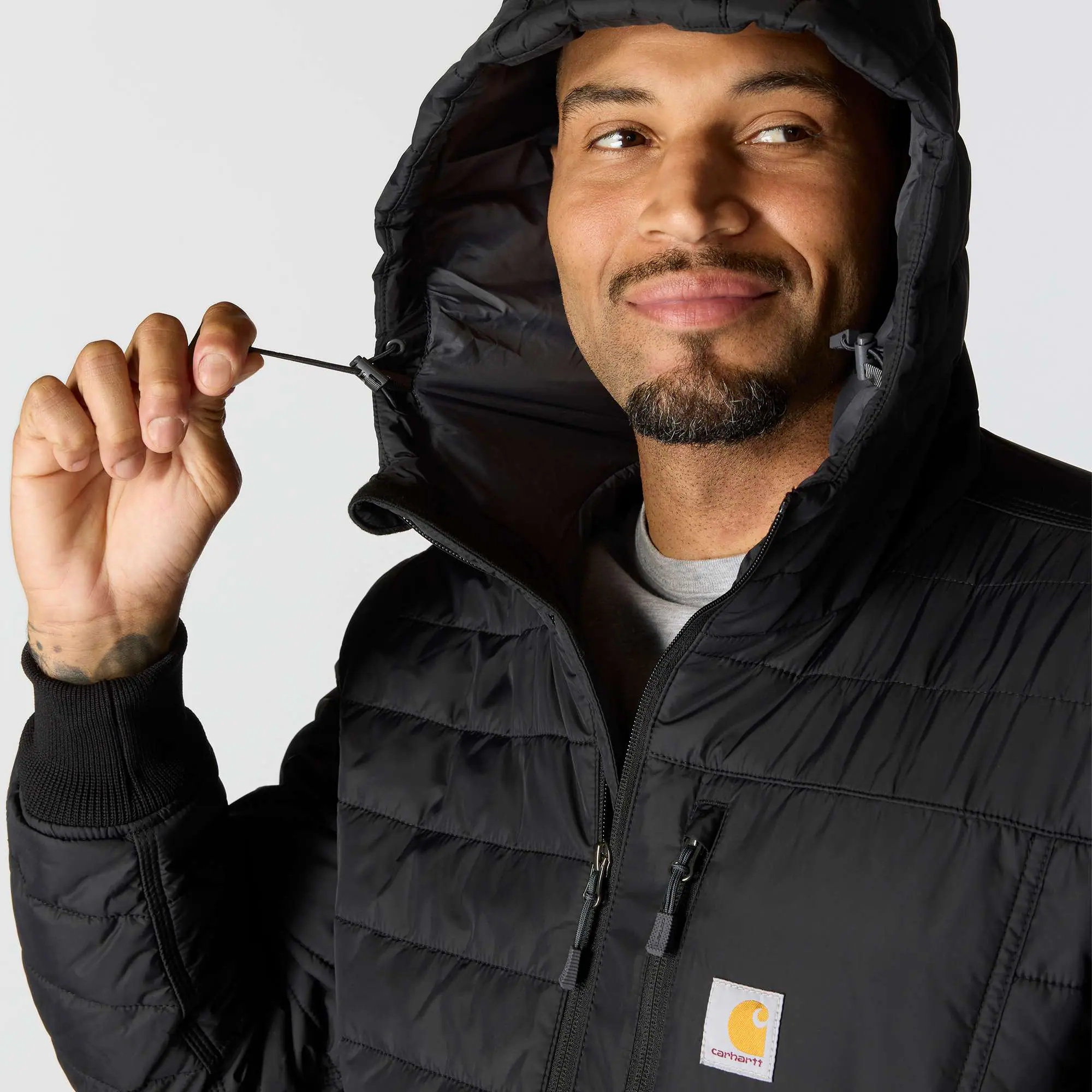 Rain Defender® Relaxed Fit Lightweight Insulated Hooded Jacket - 3 Warmest Rating