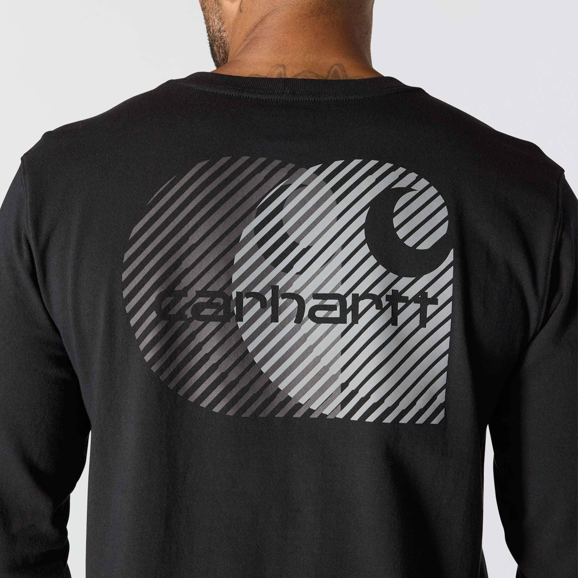 Relaxed Fit Heavyweight Long-Sleeve Pocket C Graphic T-Shirt