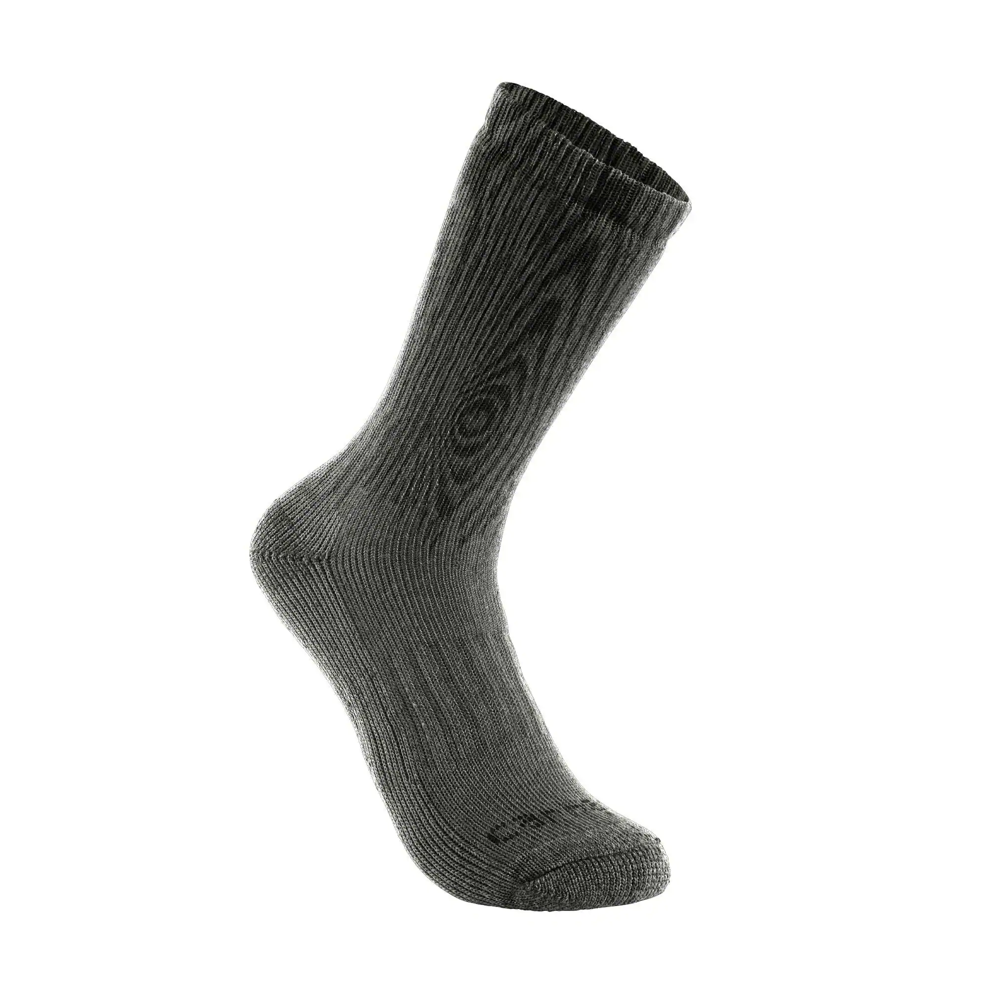 Midweight Synthetic-Wool Blend Woodgrain Crew Sock 2-Pack