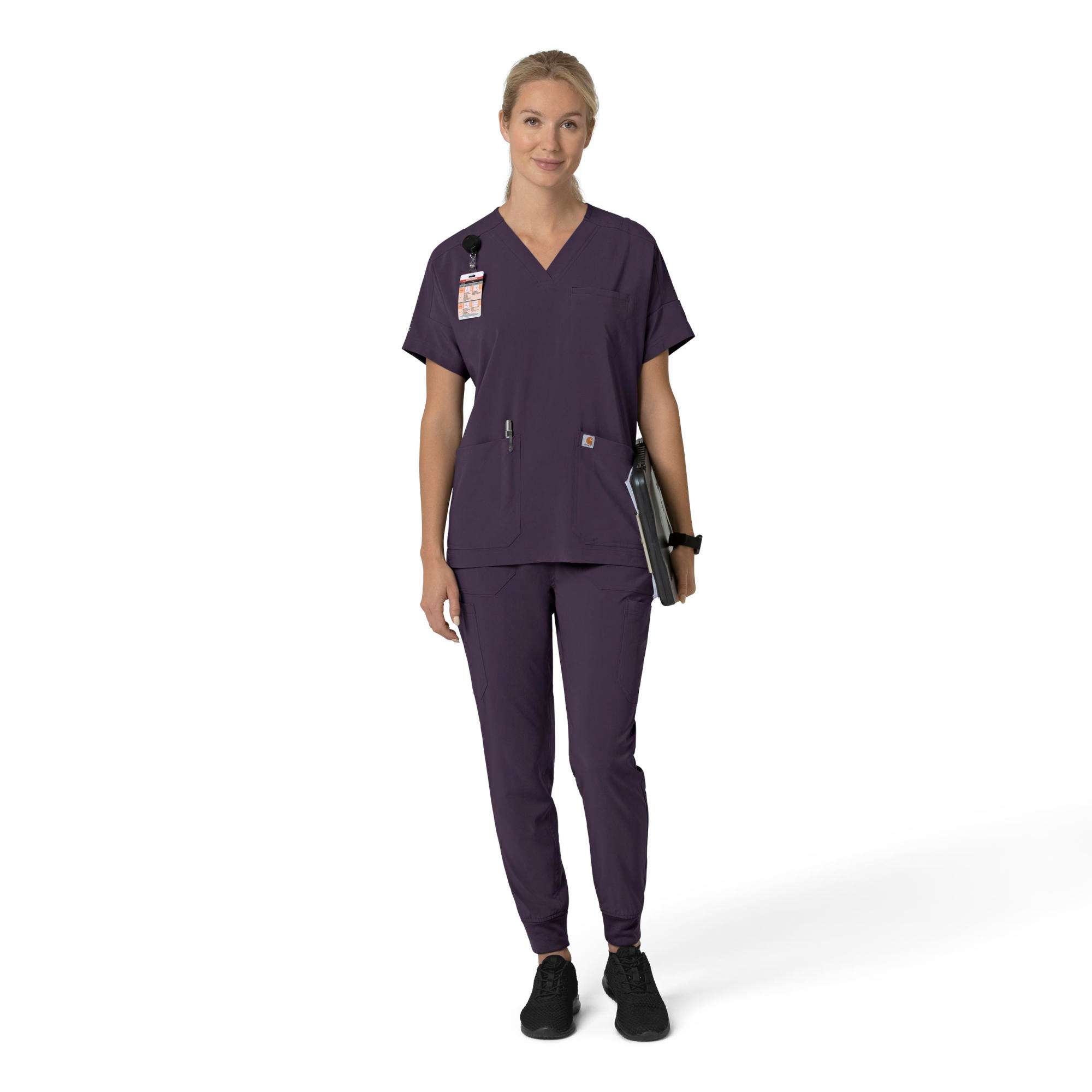 Women's Force Cross-Flex  Oversized V-Neck Scrub Top