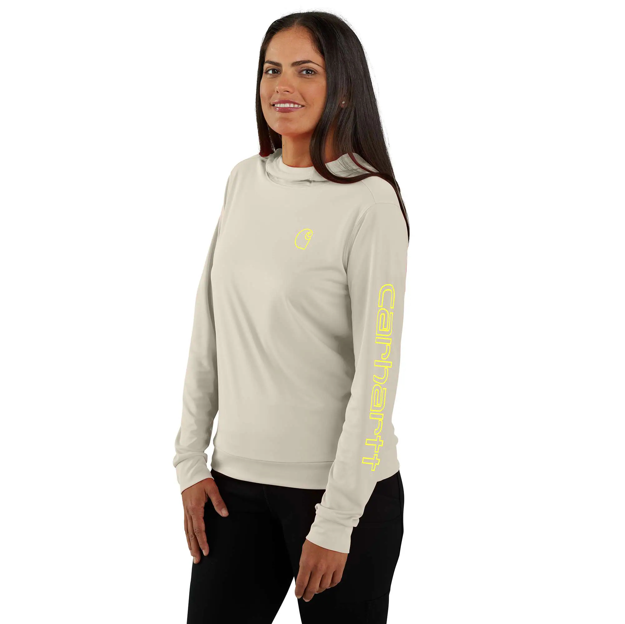 Women's Force Sun Defender™ Relaxed Fit Lightweight Long-Sleeve Hooded Graphic T-Shirt