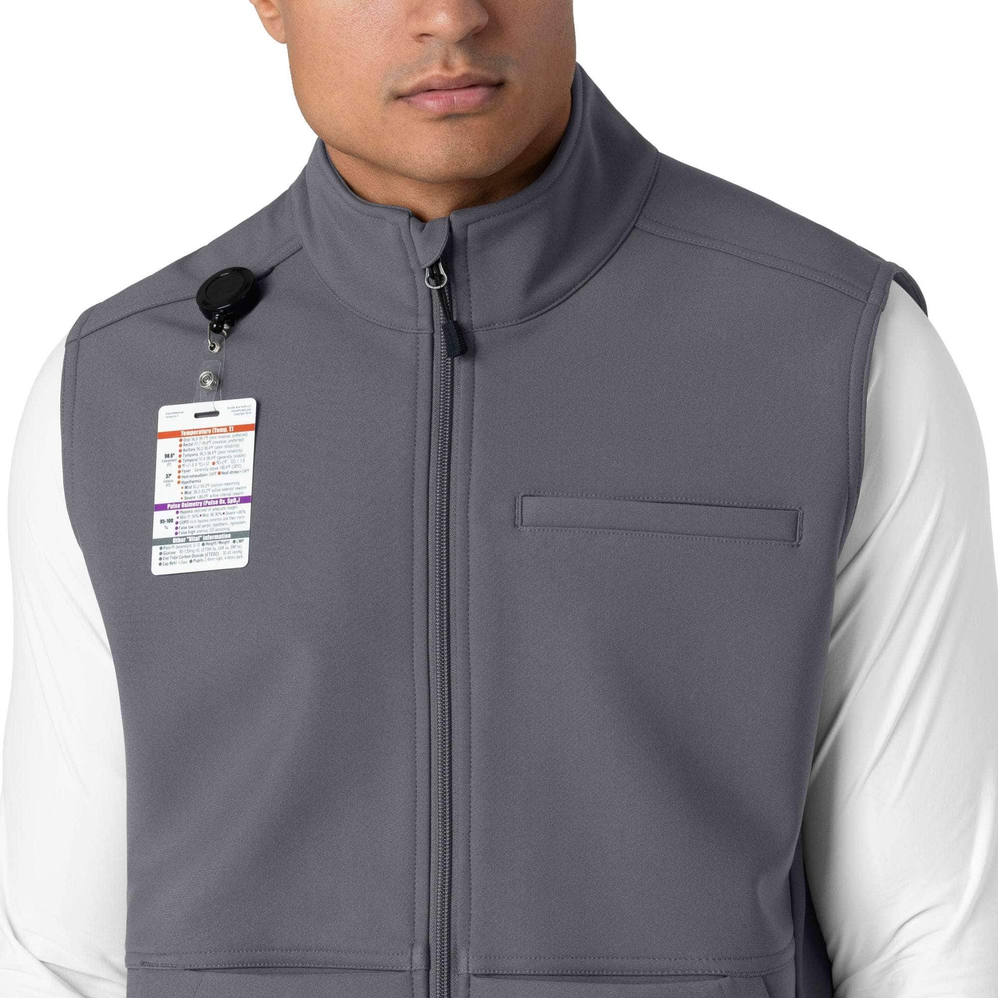 Rugged Flex® Men's Bonded Fleece Scrub Vest