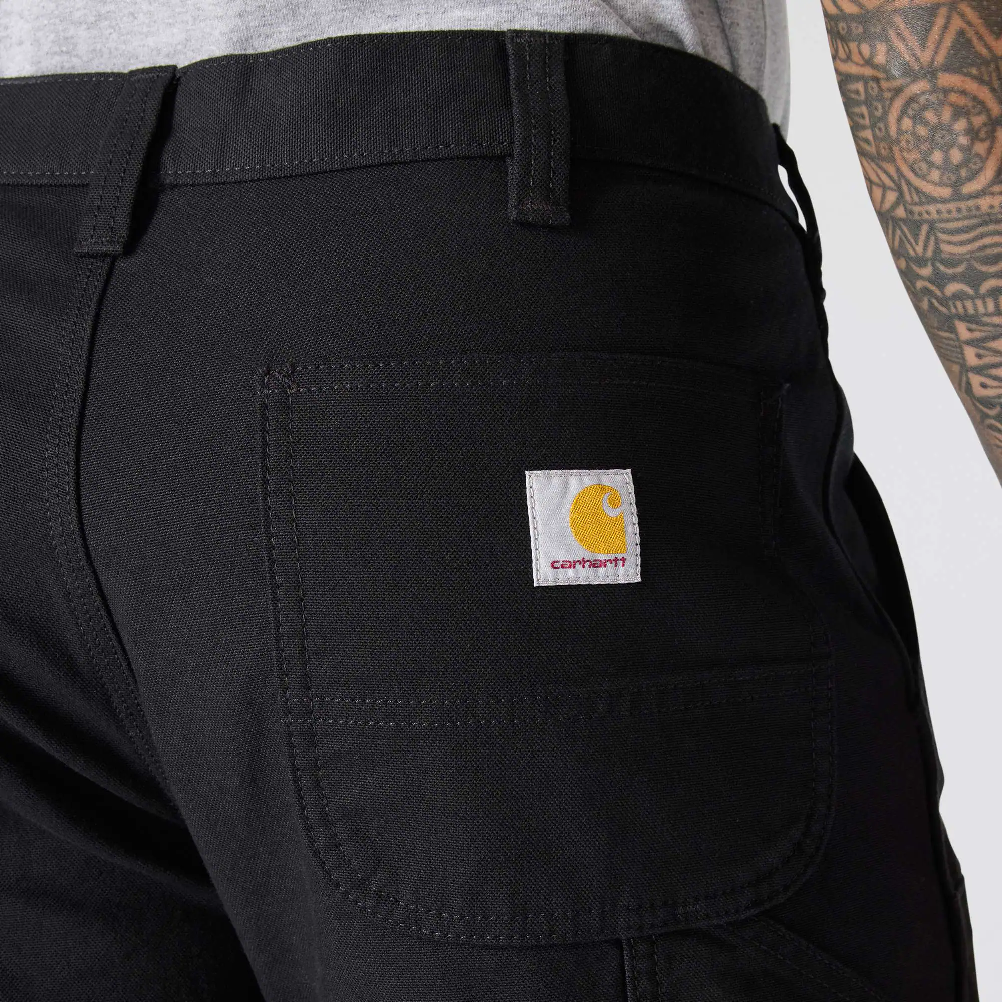 Relaxed Straight Rugged Flex® Duck Double-Front Dungaree