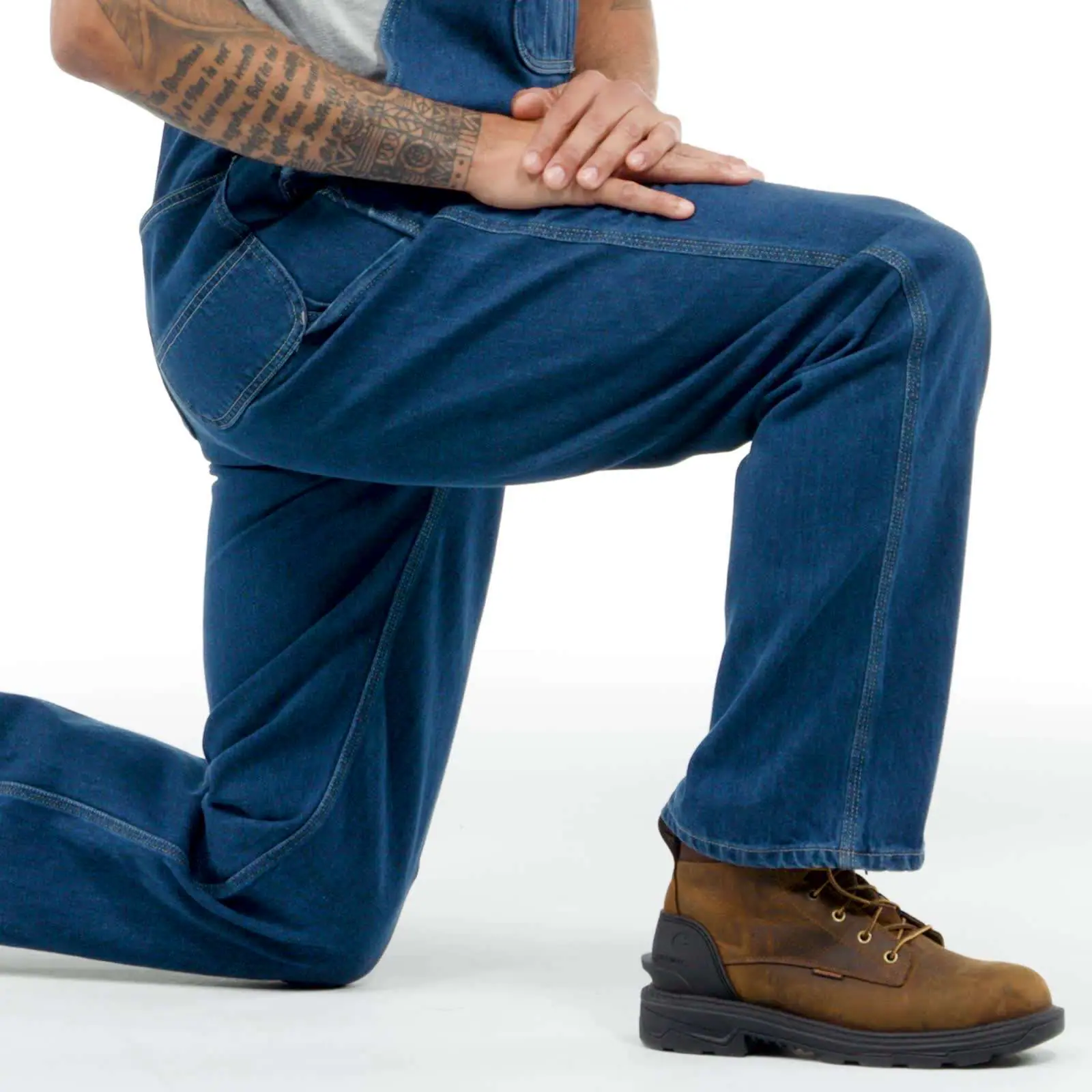 Loose Fit Denim Bib Overall