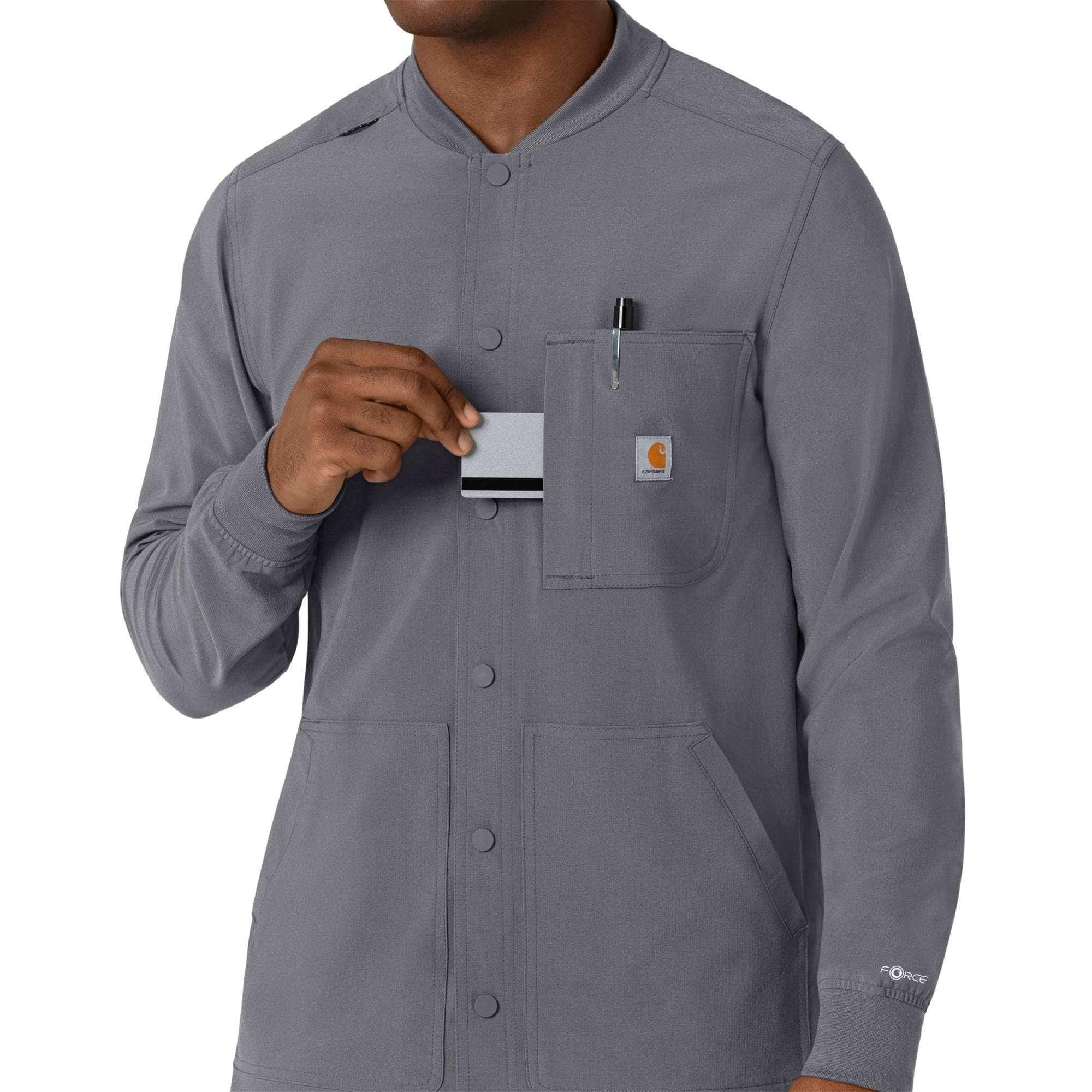 Force Cross-Flex Men's Shirt Scrub Jacket