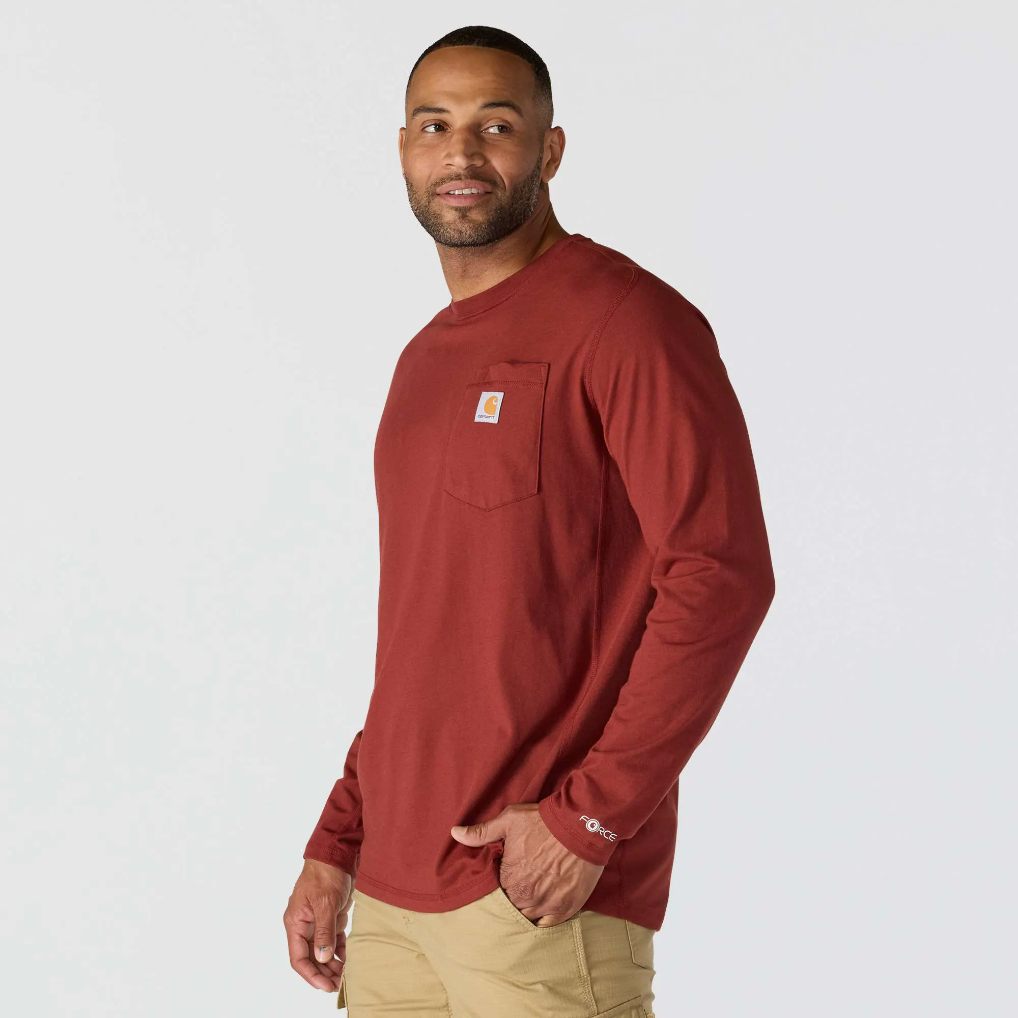 Carhartt Force® Relaxed Fit Long-Sleeve Pocket T-Shirt
