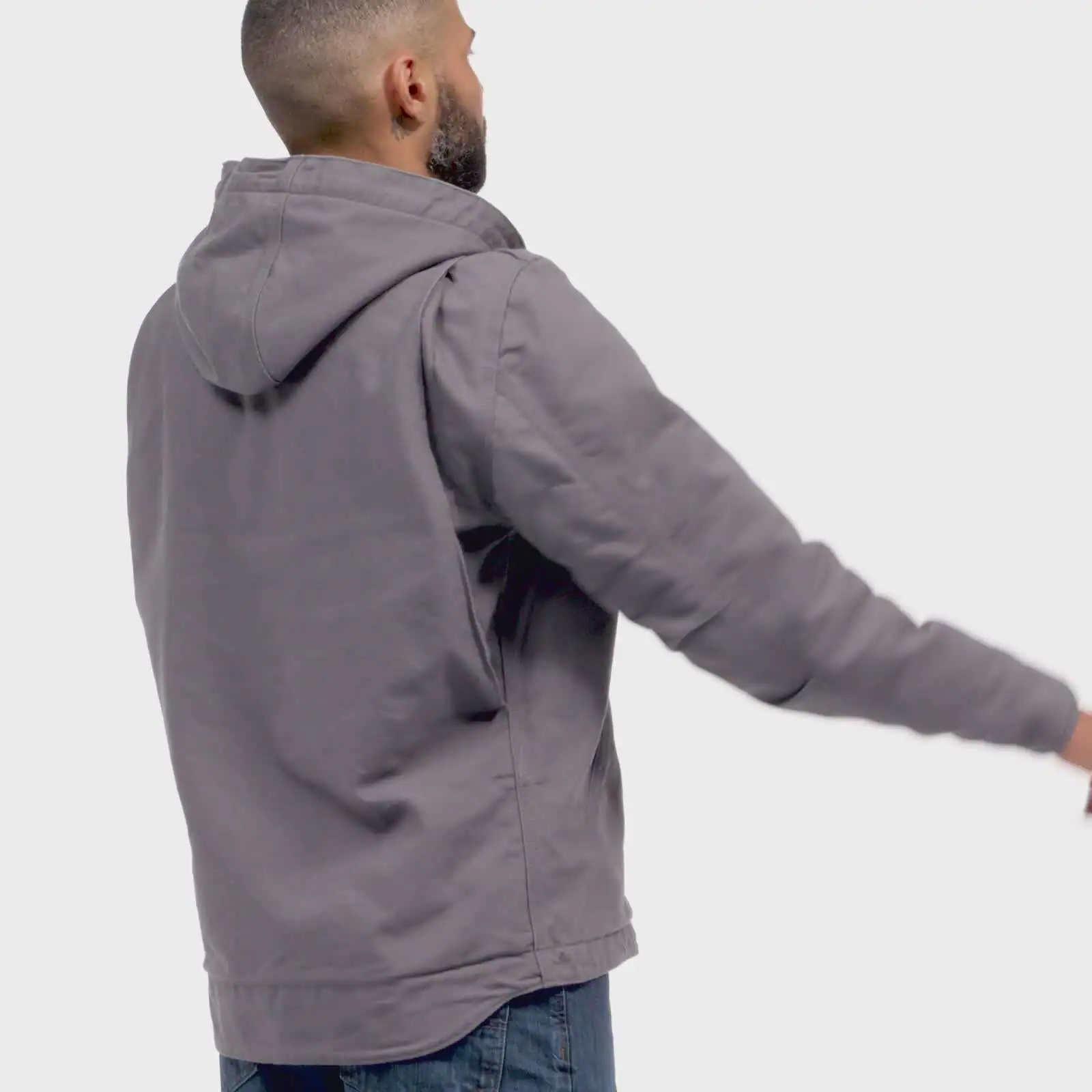 Men's Sherpa-Lined Jacket - Relaxed Fit - Washed Duck - 3 Warmest Rating