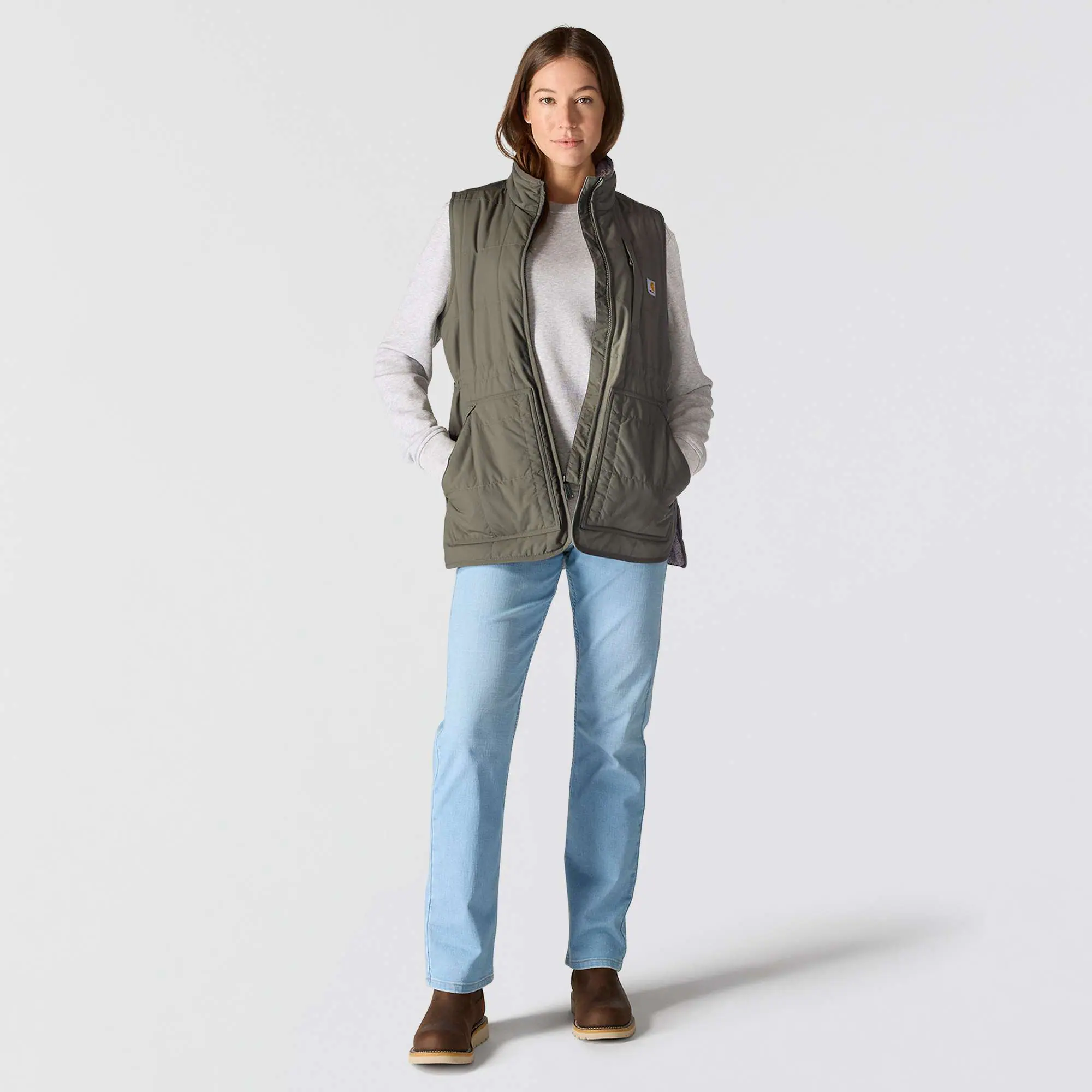 Women's Rain Defender® Relaxed Fit Lightweight Insulated Mock-Neck Vest