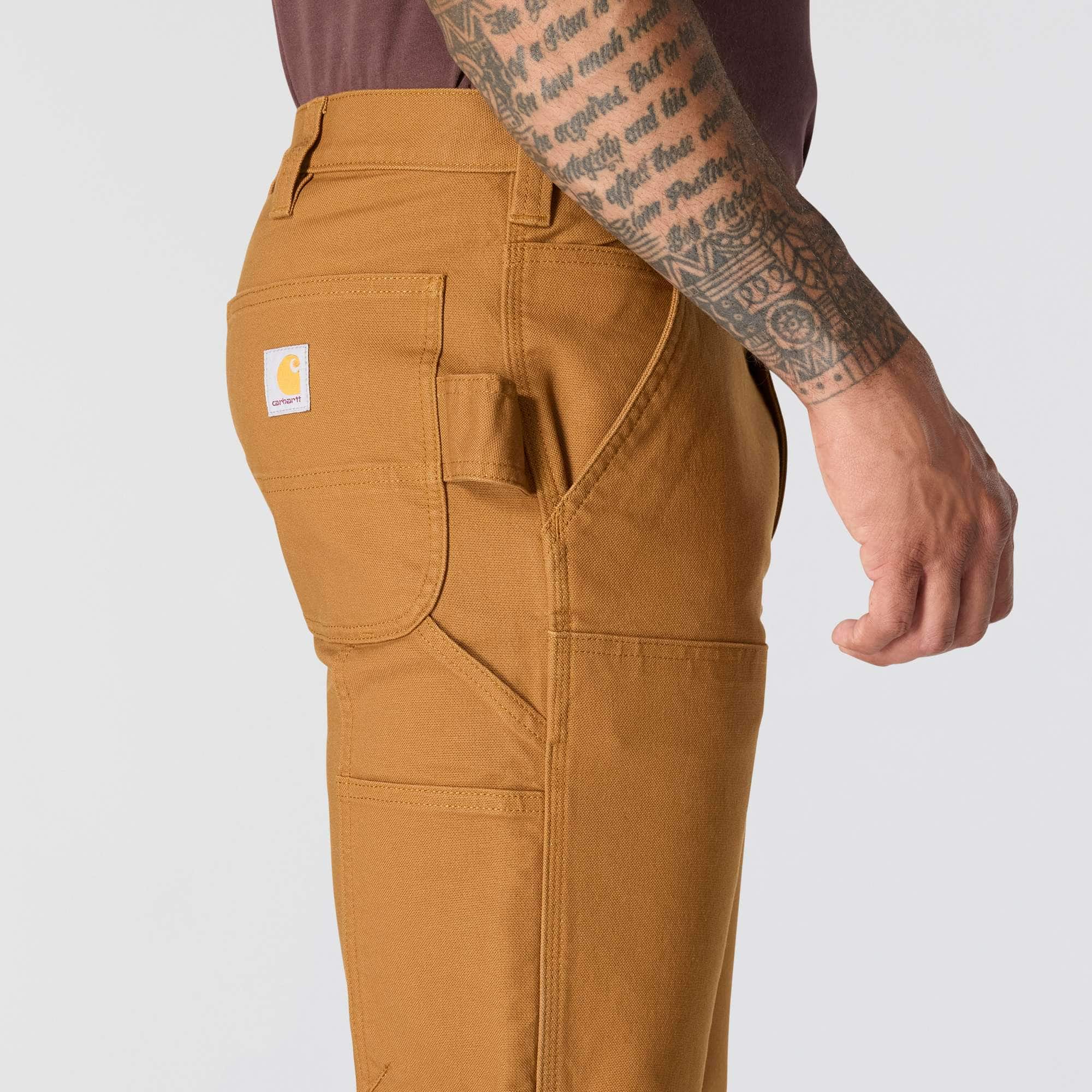 Slim Tapered Rugged Flex Duck Double-Front Dungaree