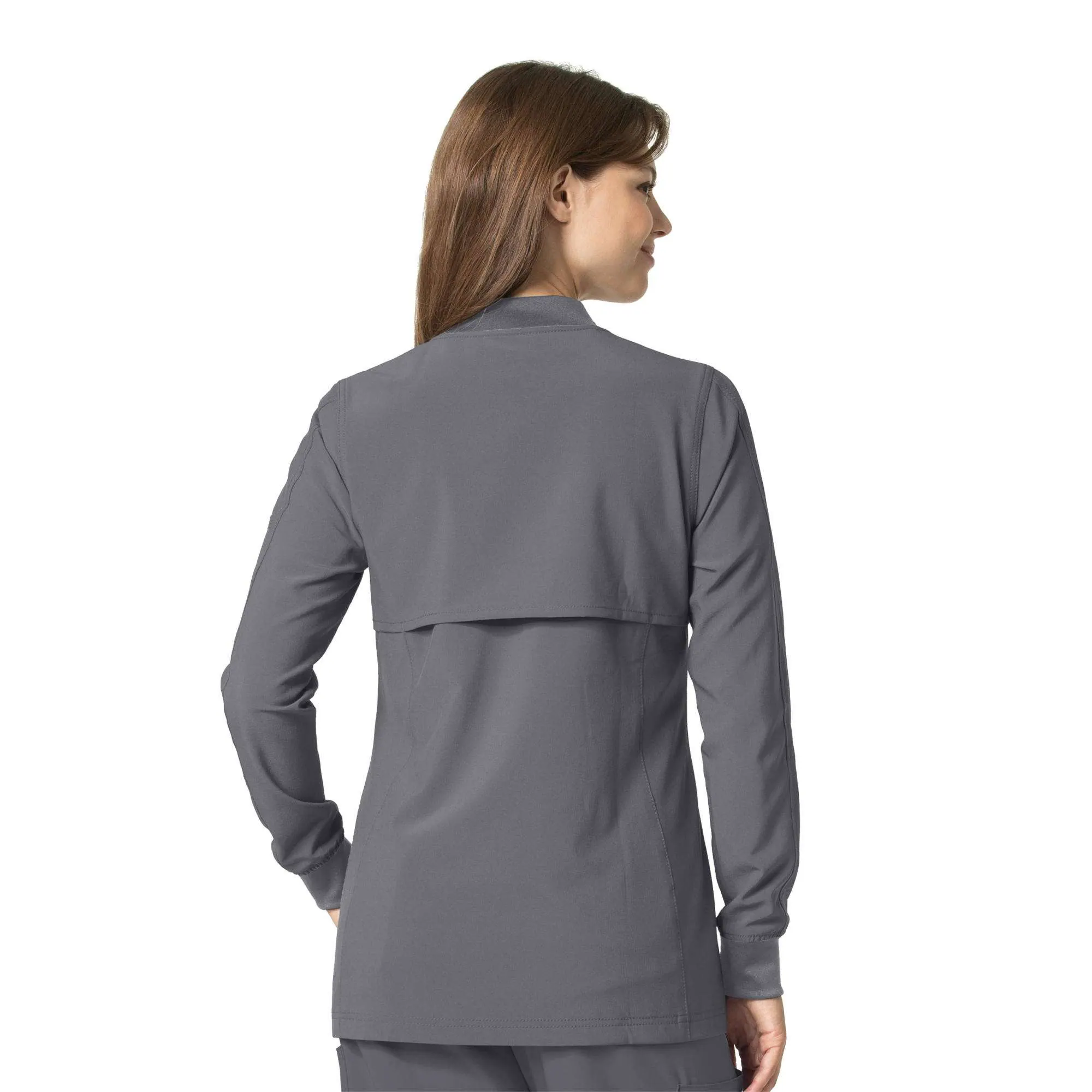 Women's Carhartt Force® Women's Force Cross-Flex Zip-Front Utility Scrub Jacket