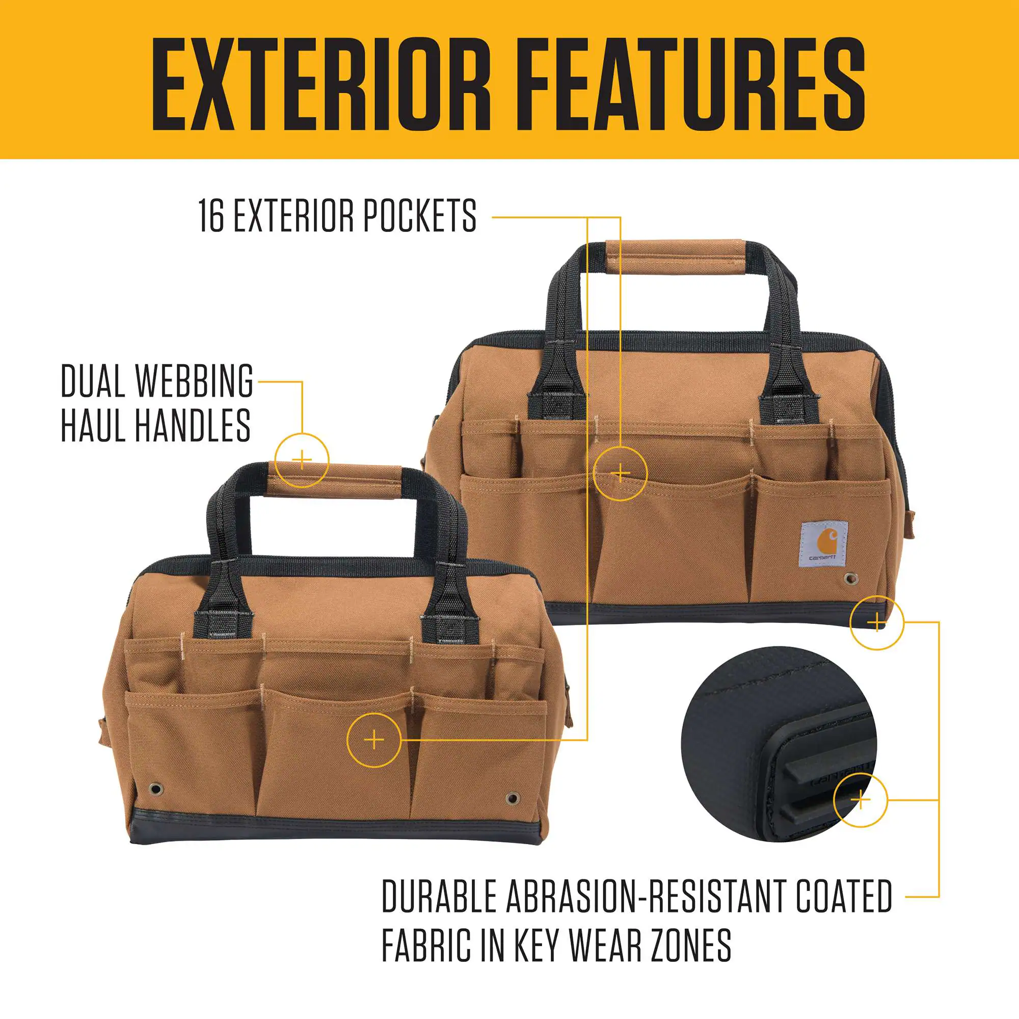 14-Inch 25 Pocket Heavyweight Tool Bag