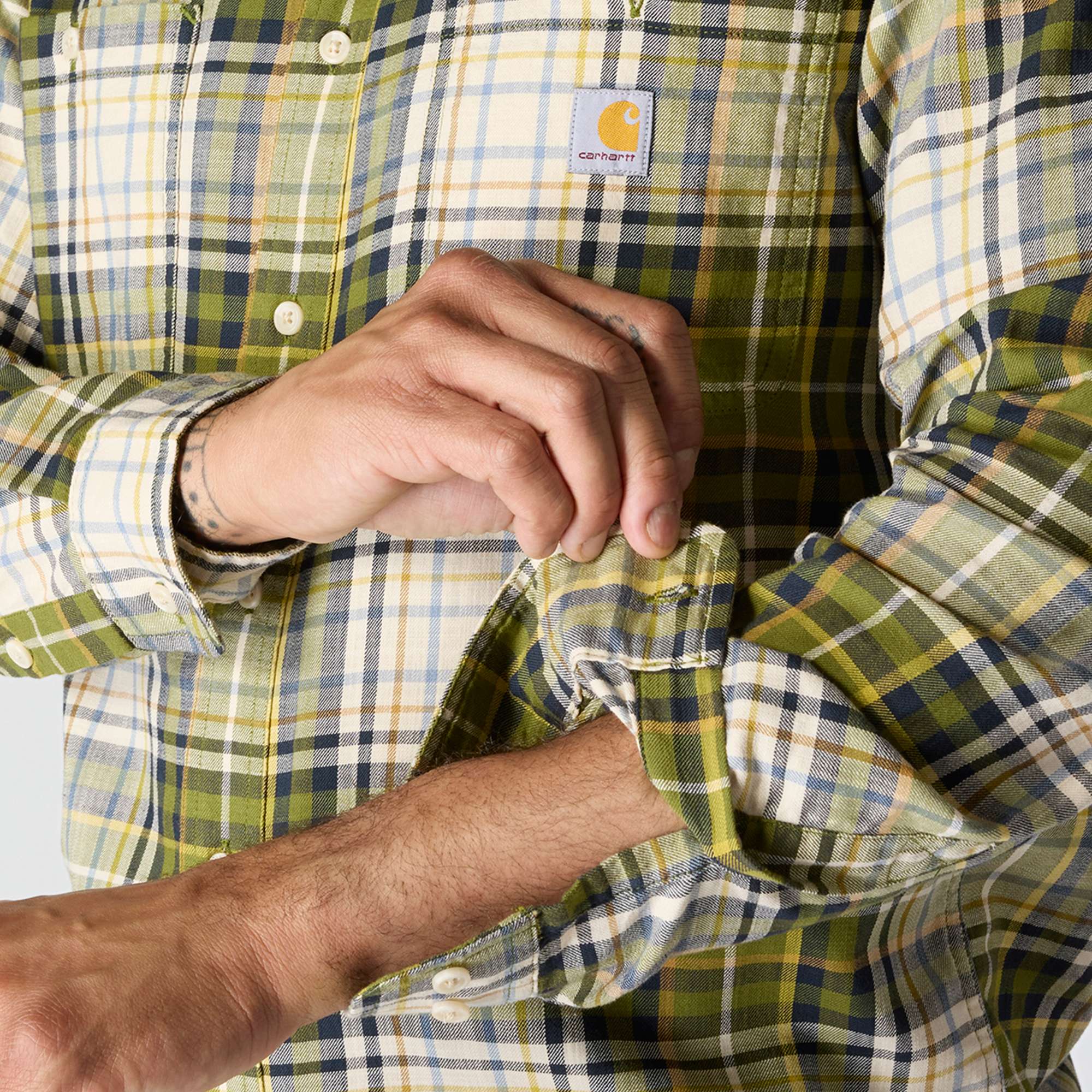 Rugged Flex™ Relaxed Fit Lightweight Long-Sleeve Plaid Shirt