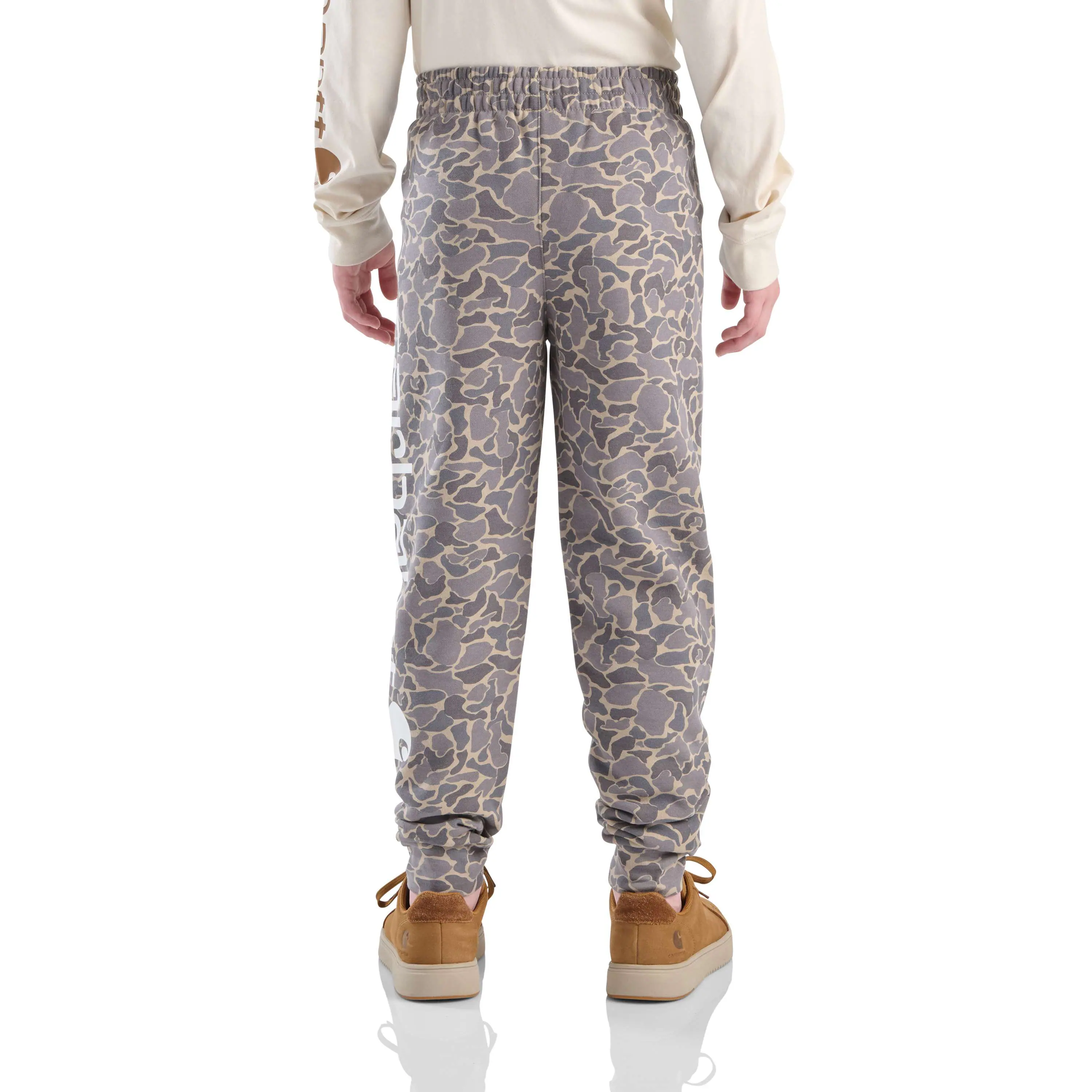 Boys' Elastic Waistband Fleece Camo Logo Sweatpants (Child/Youth)