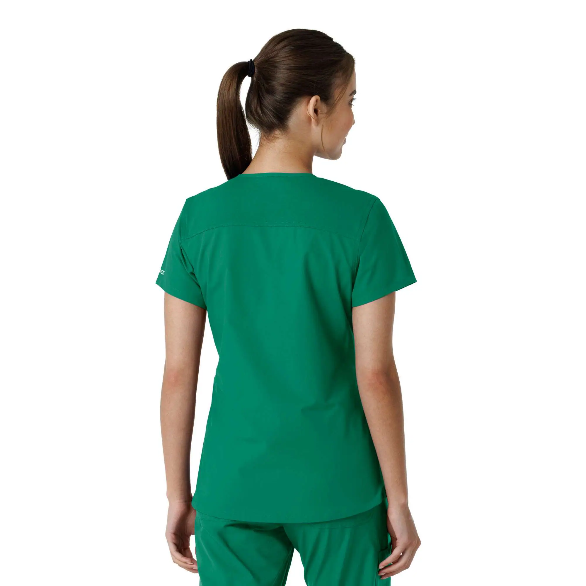 Women's Force Essentials V-Neck Knit Panel Scrub Top