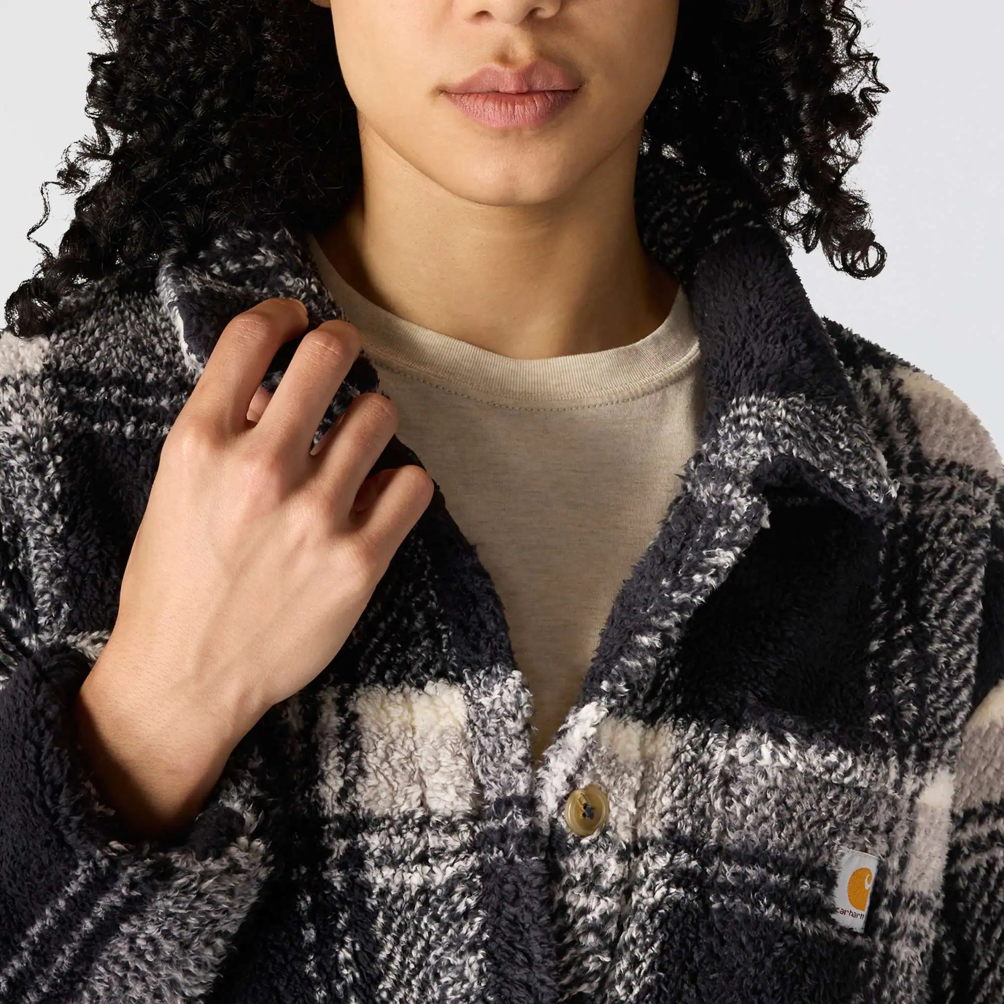 Women's Loose Fit Fleece Coat