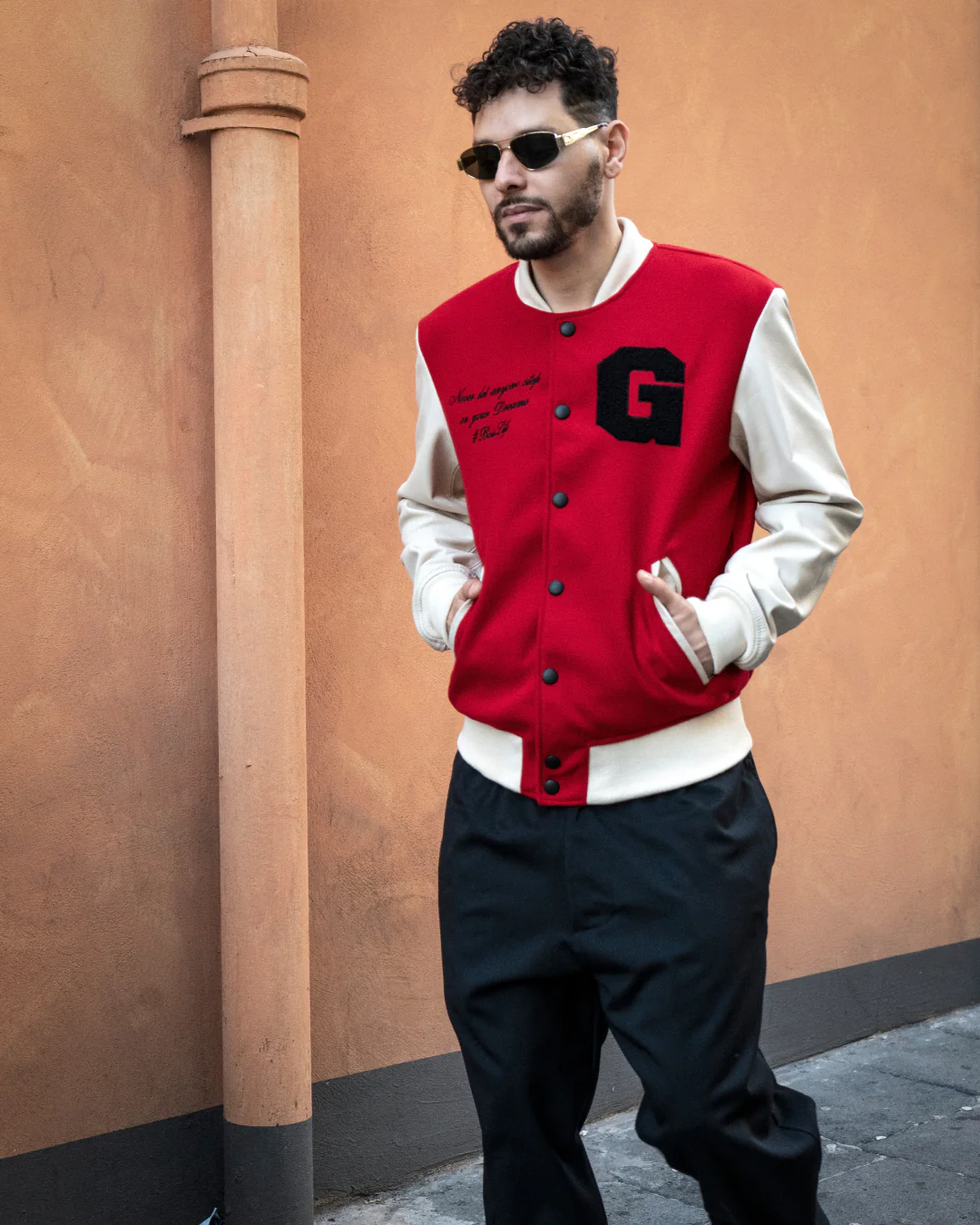 #Bosslife Varsity Jacket | Red