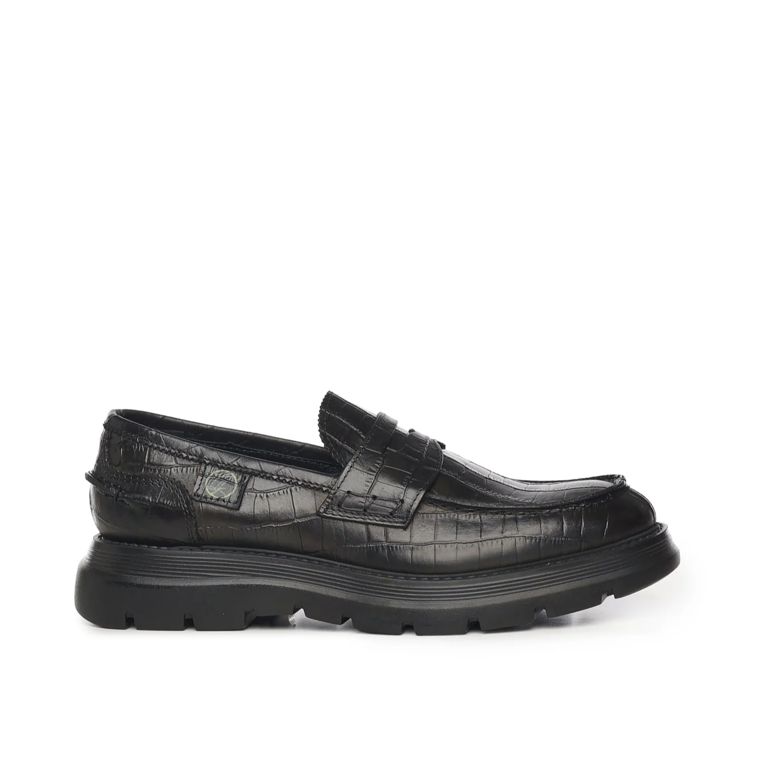 Bryan Mocassins | Black | Crocodile