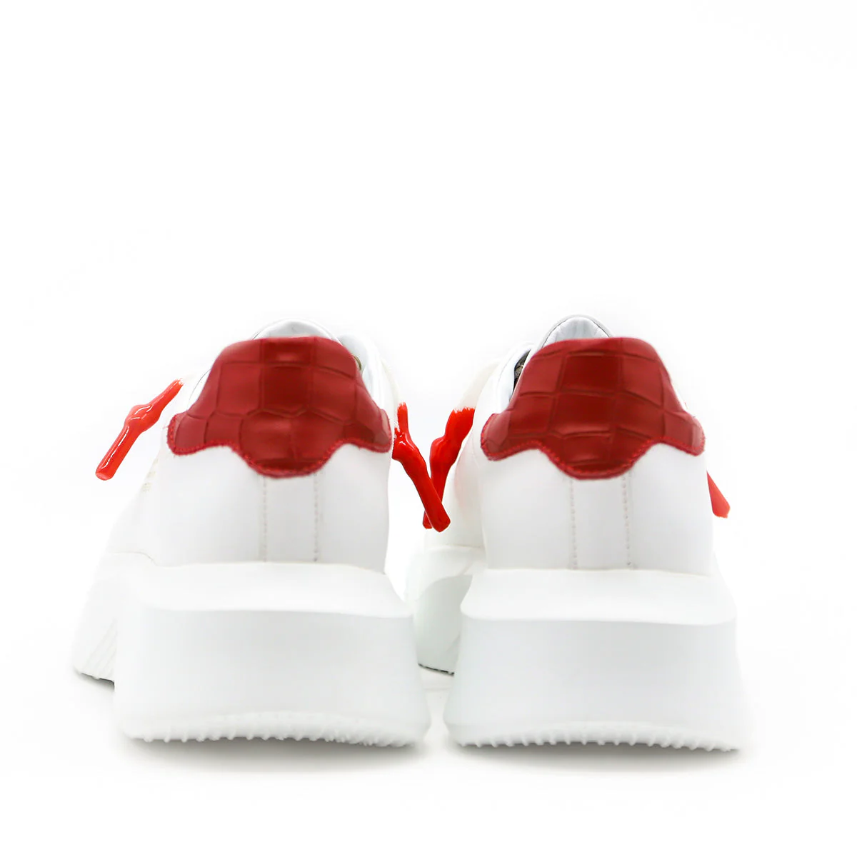 Nemesis White | Red Leather | Woman