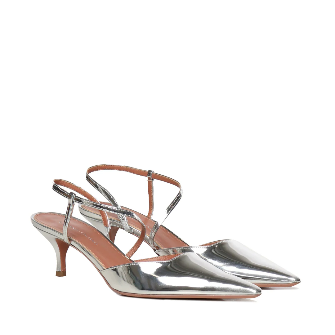 Demi Sandal | Pelle | Silver